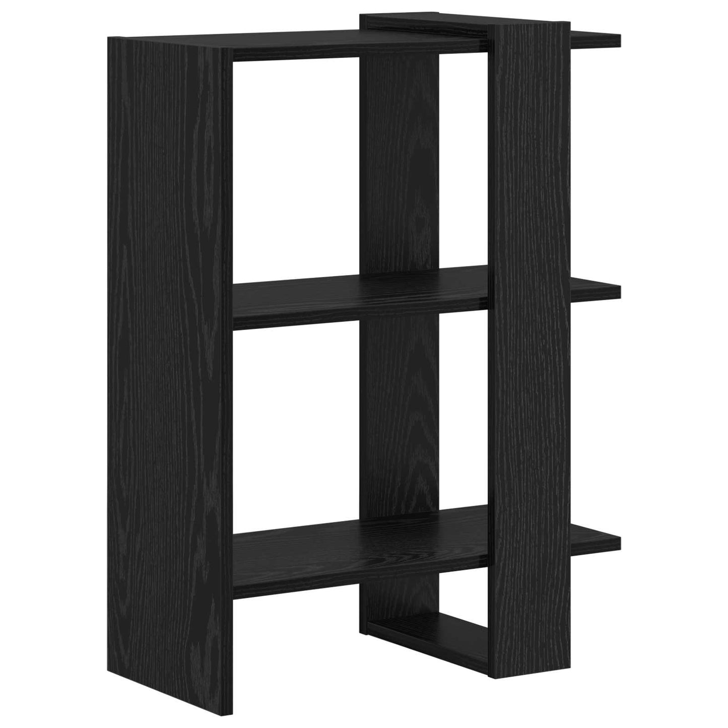 Bookshelf Black Oak 52 x 25 x 71.5 cm Engineered Wood