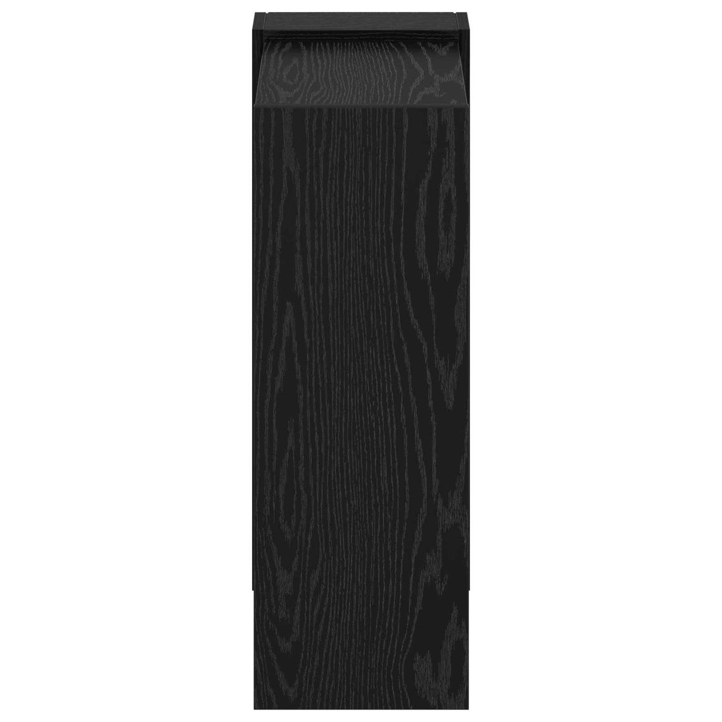 Bookshelf 2-Tier 52 x 25 x 71.5 cm Engineered Wood Black Oak