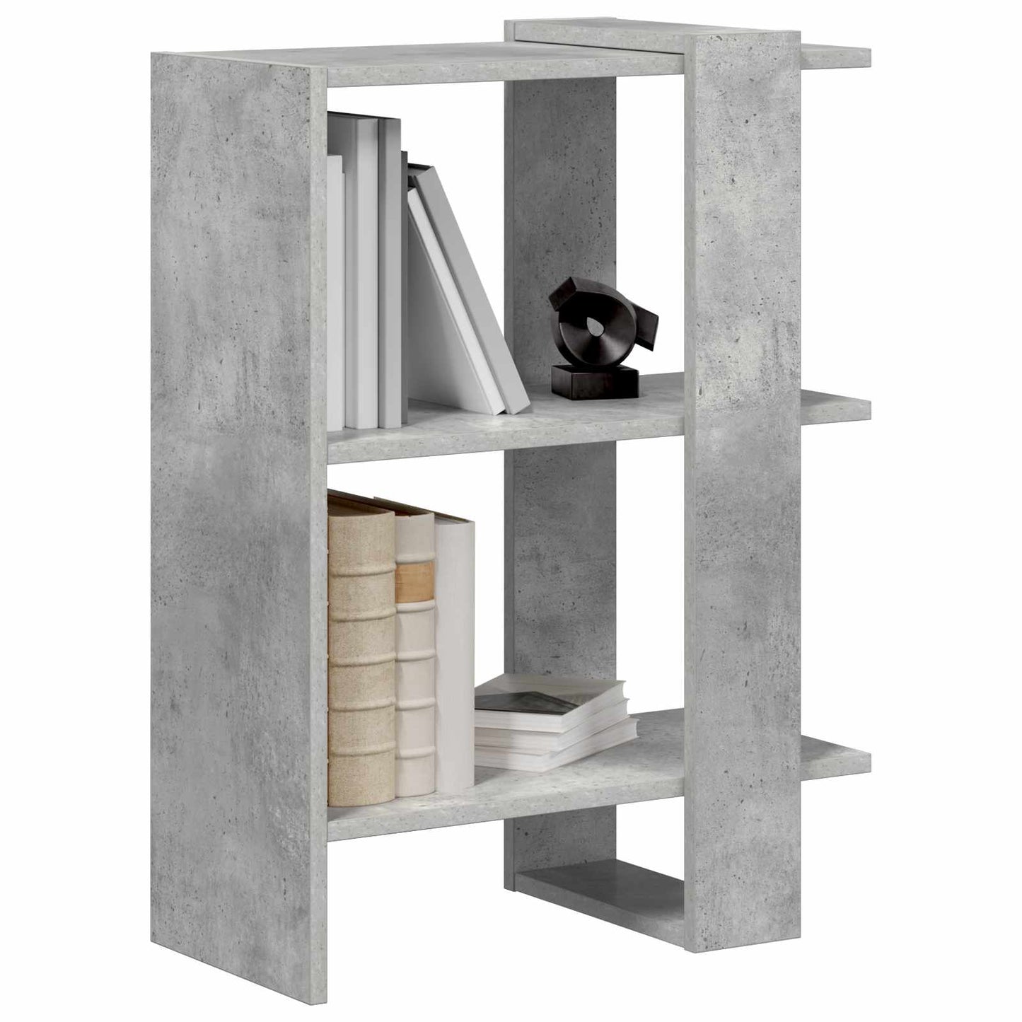 Bookshelf Concrete Grey 52 x 25 x 71.5 cm Engineered Wood