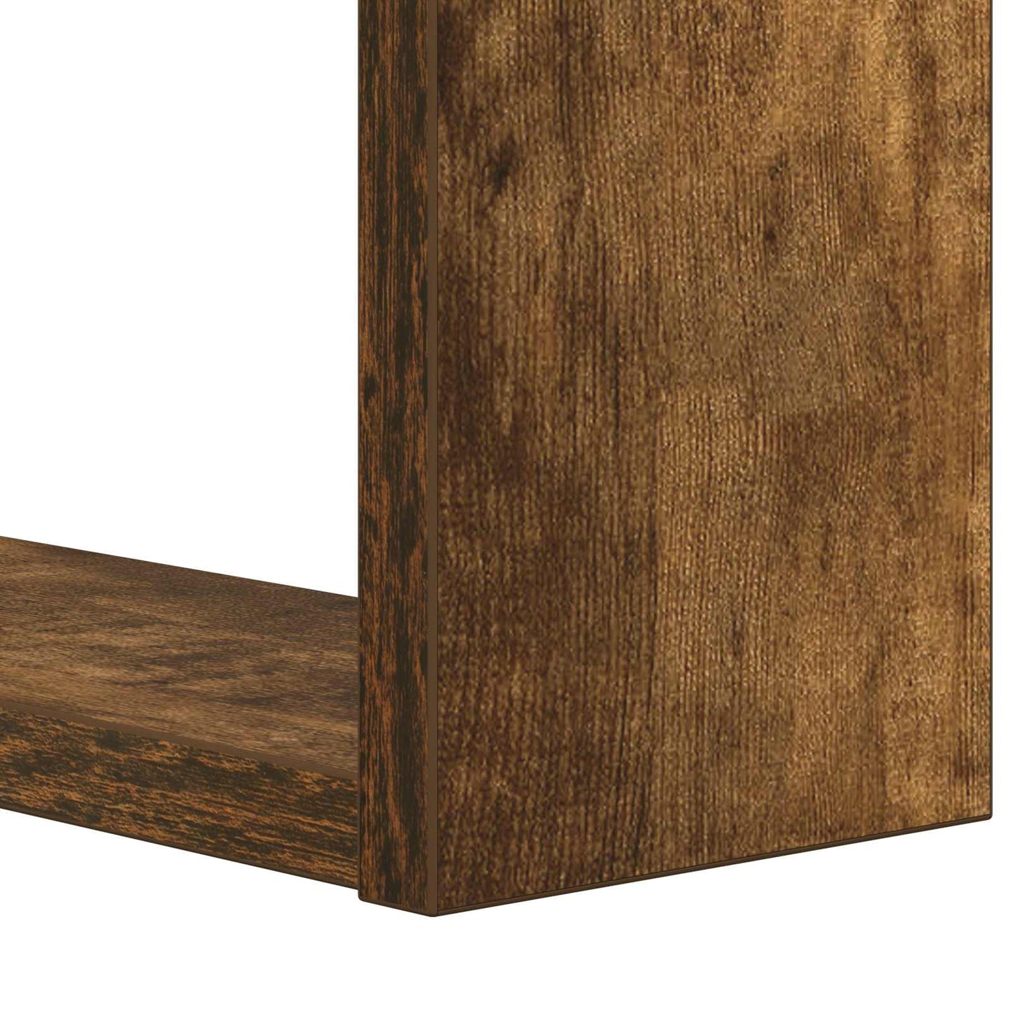 Bookshelf 2-Tier 52 x 25 x 71.5 cm Engineered Wood Smoked Oak