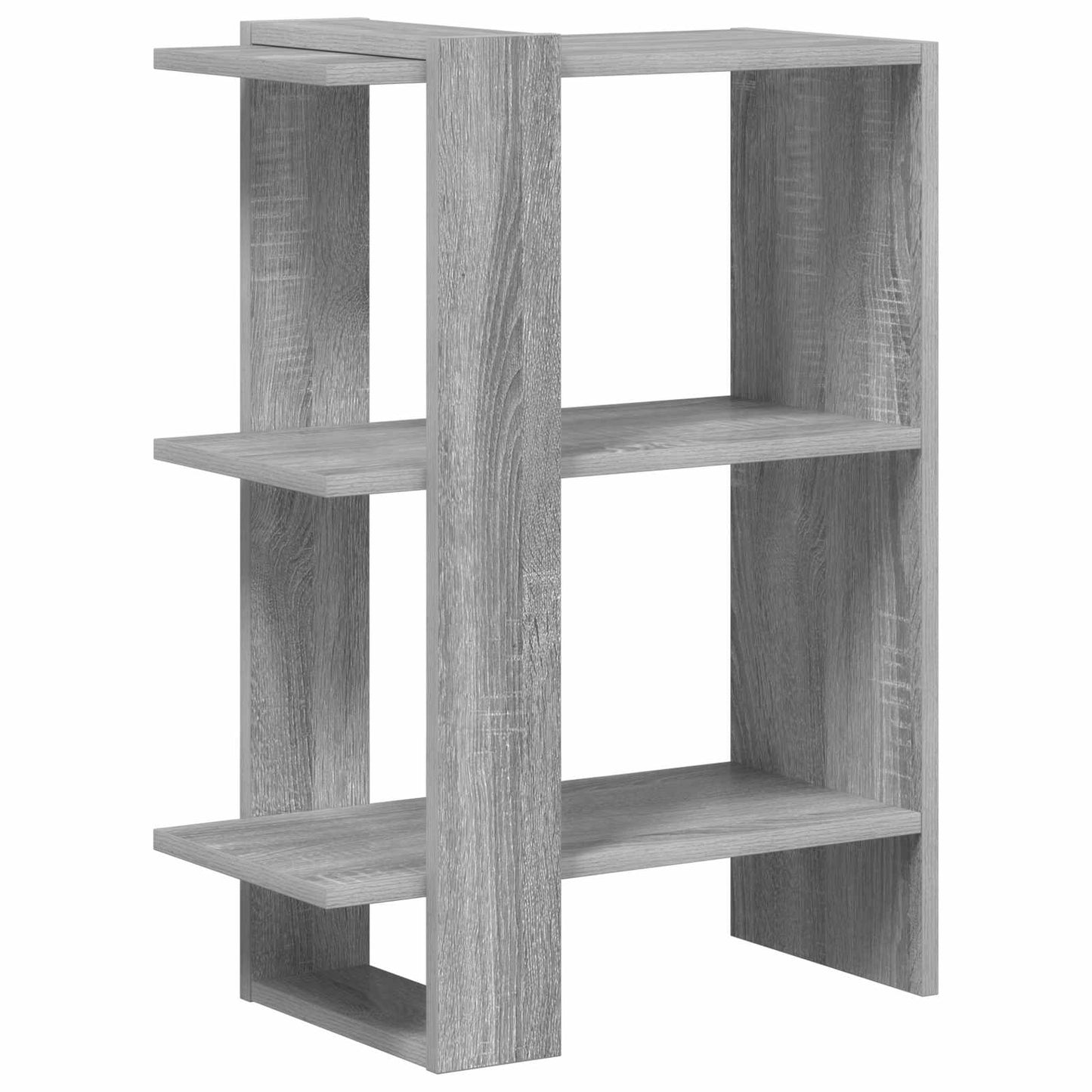 Bookshelf 2-Tier 52 x 25 x 71.5 cm Engineered Wood Grey Sonoma