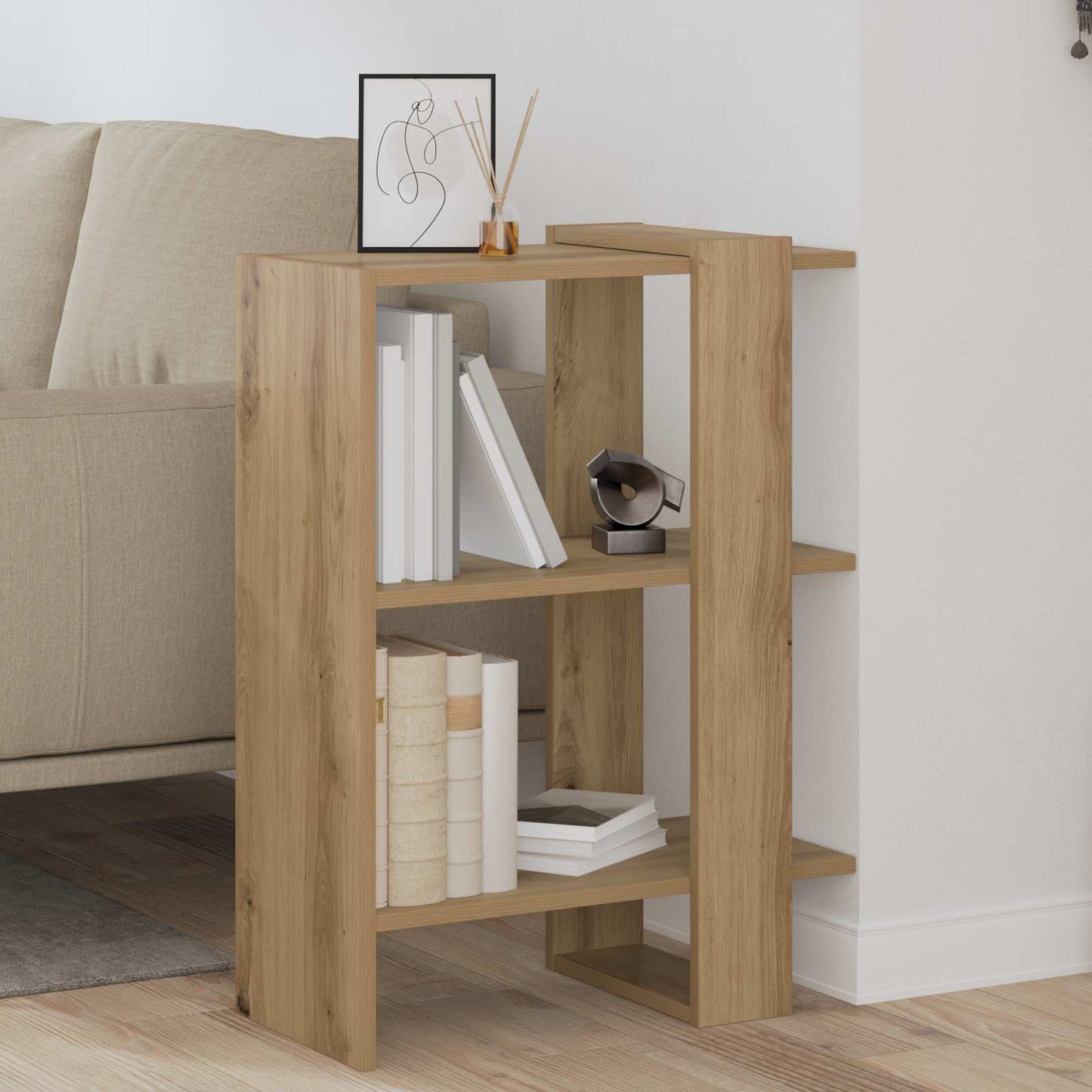 Bookshelf Artisan Oak 52 x 25 x 71.5 cm Engineered Wood