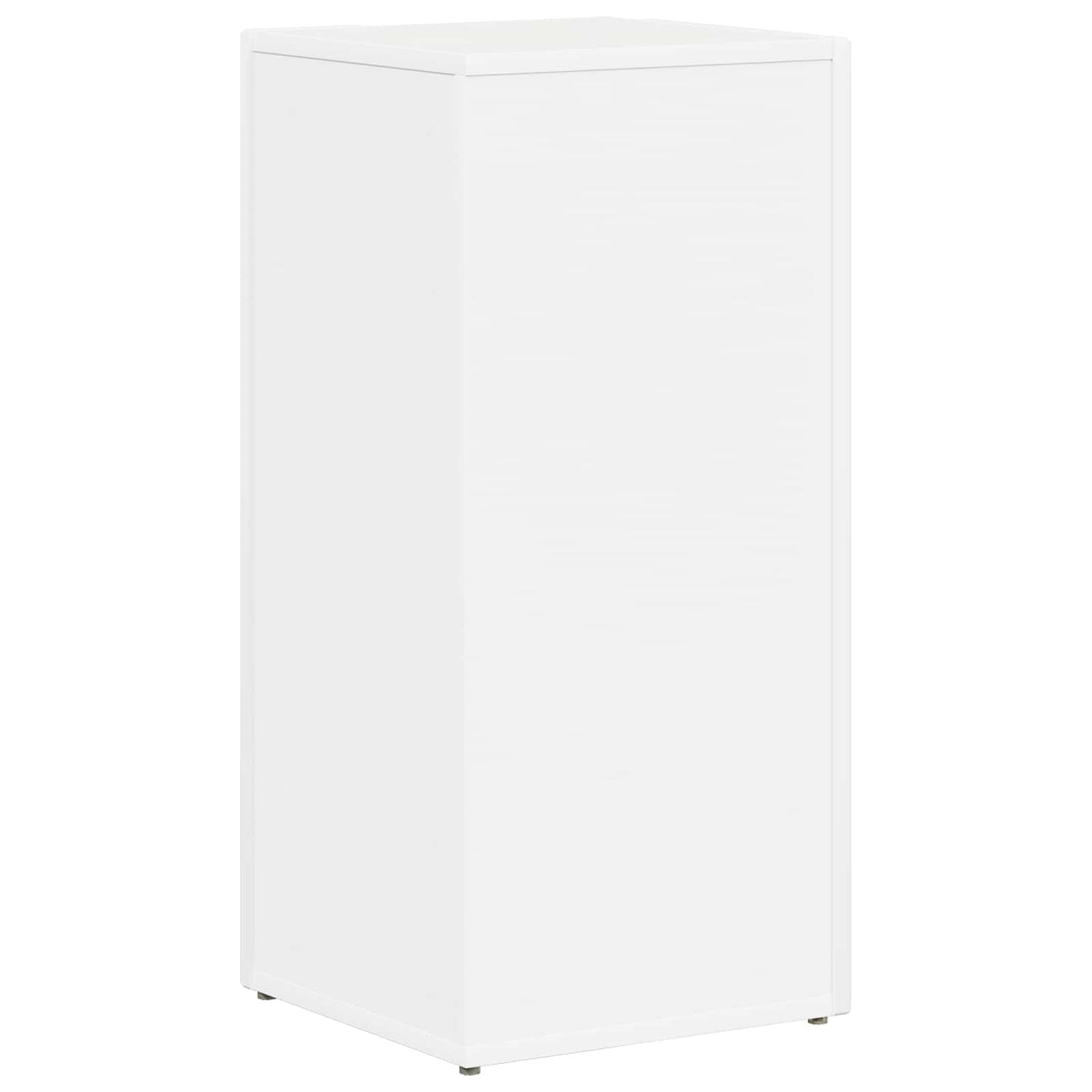 Side Shelf 33 x 32 x 70.5 cm Engineered Wood White