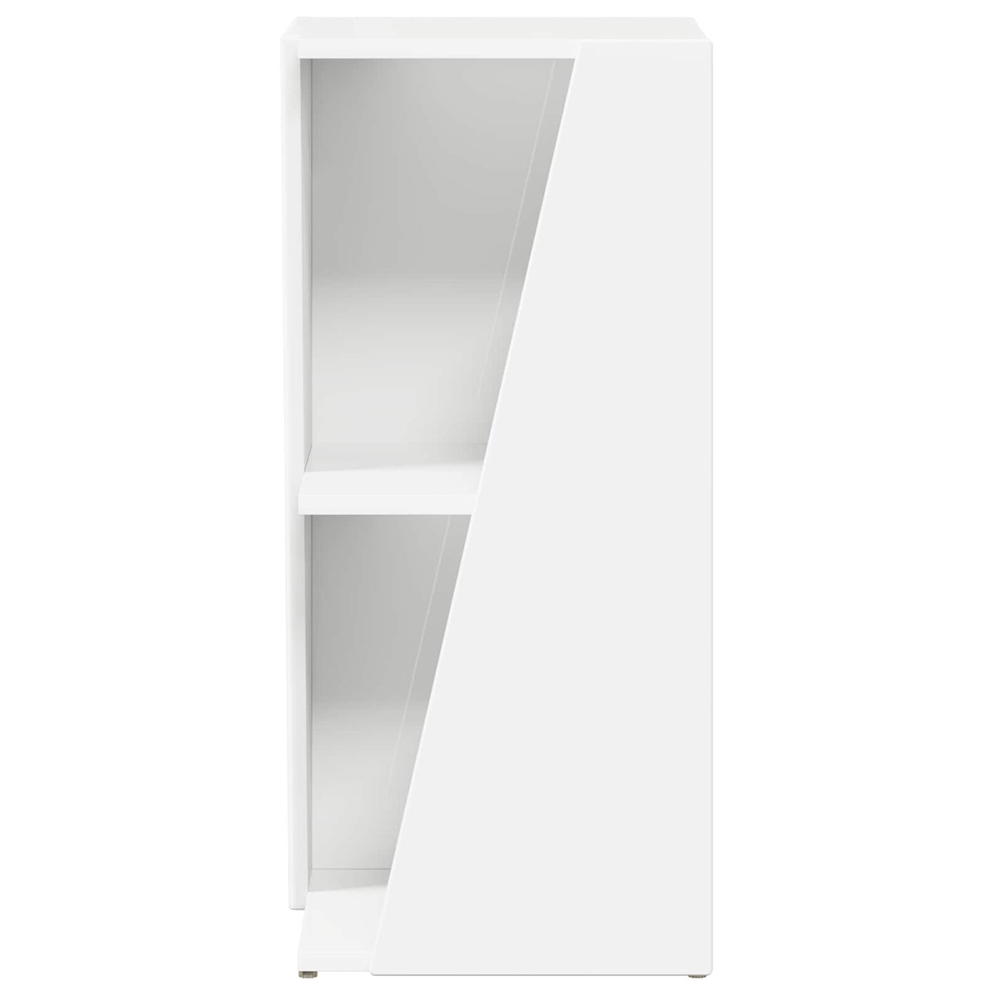 Side Shelf 33 x 32 x 70.5 cm Engineered Wood White