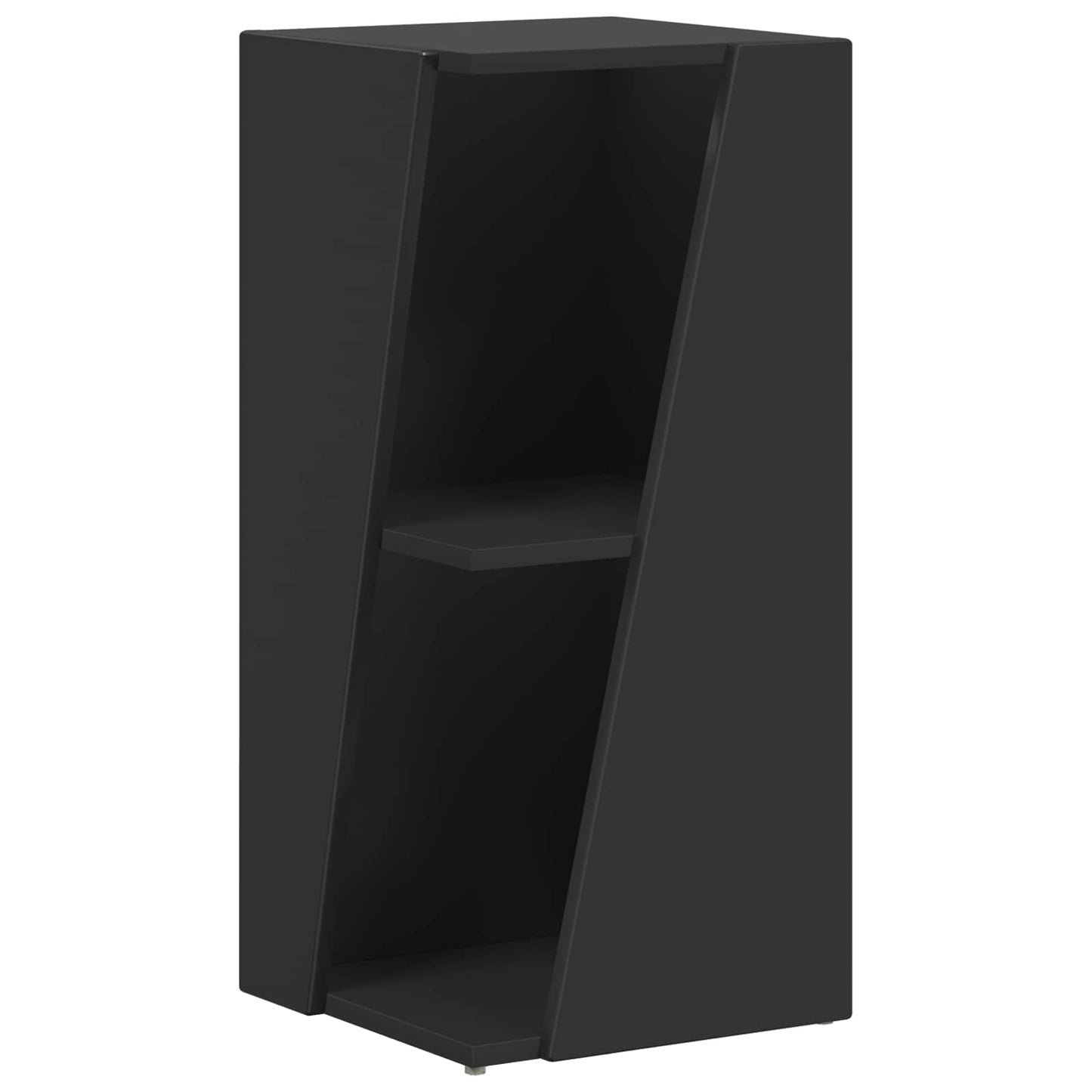 Side Shelf 33 x 32 x 70.5 cm Engineered Wood Black