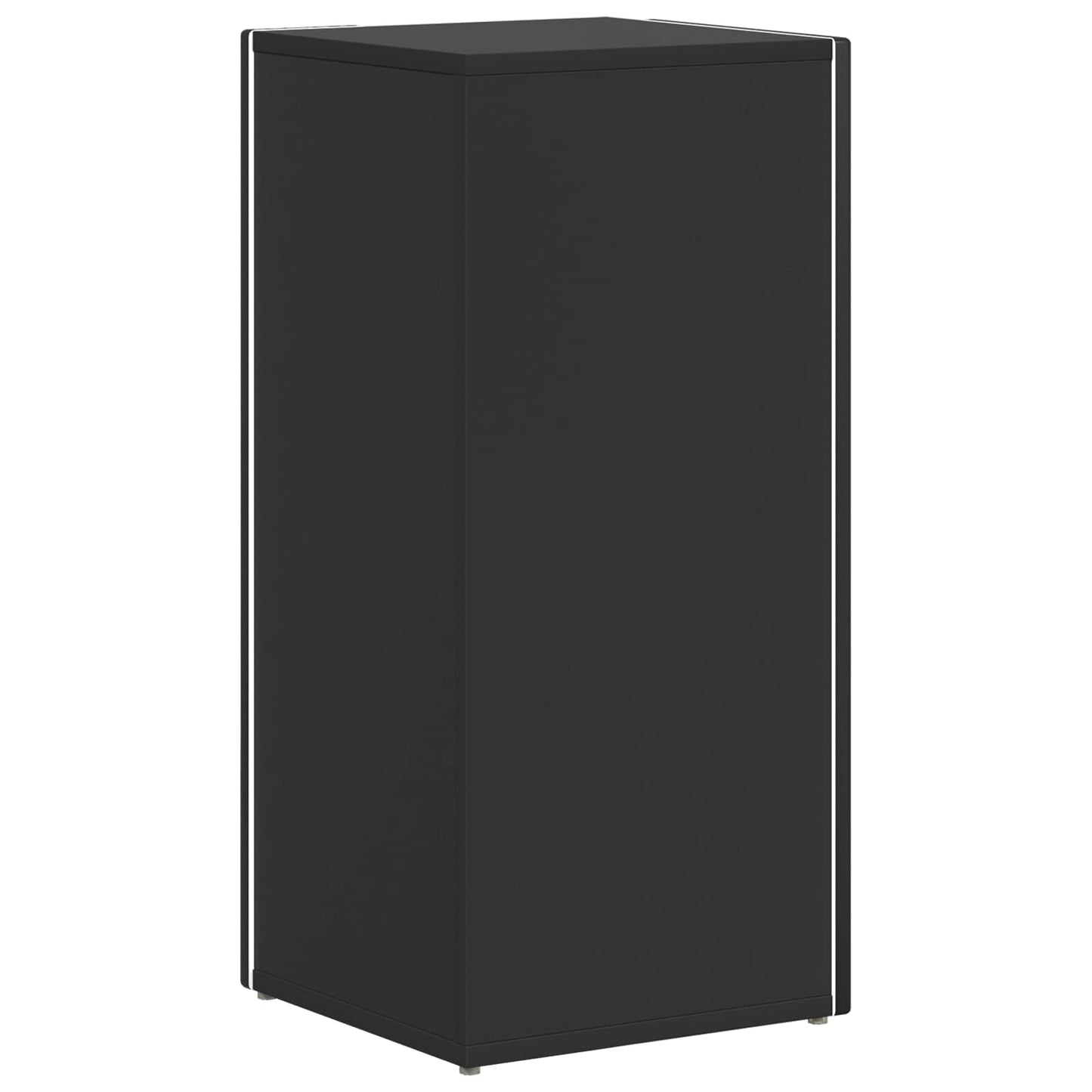 Side Shelf 33 x 32 x 70.5 cm Engineered Wood Black