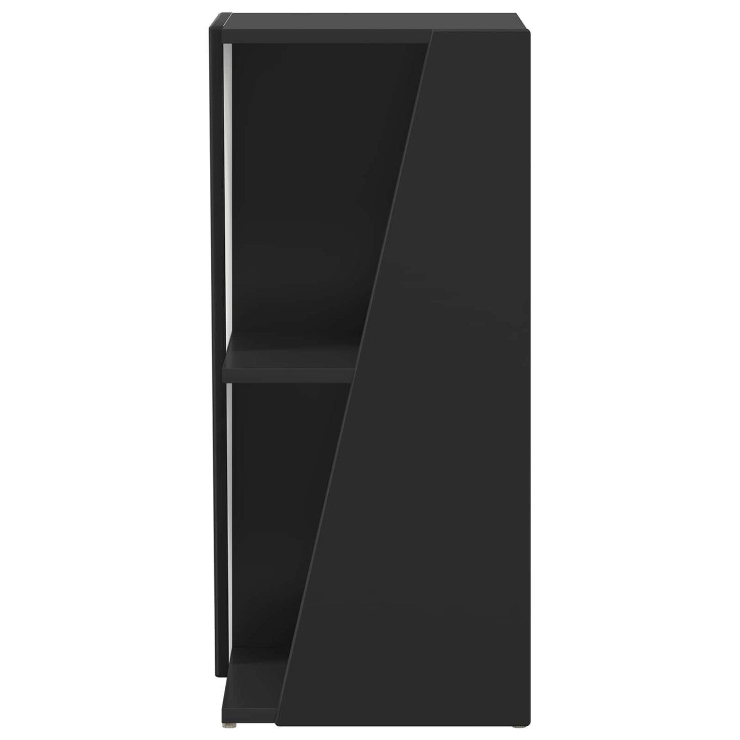 Side Shelf Black 33 x 32 x 70.5 cm Engineered Wood