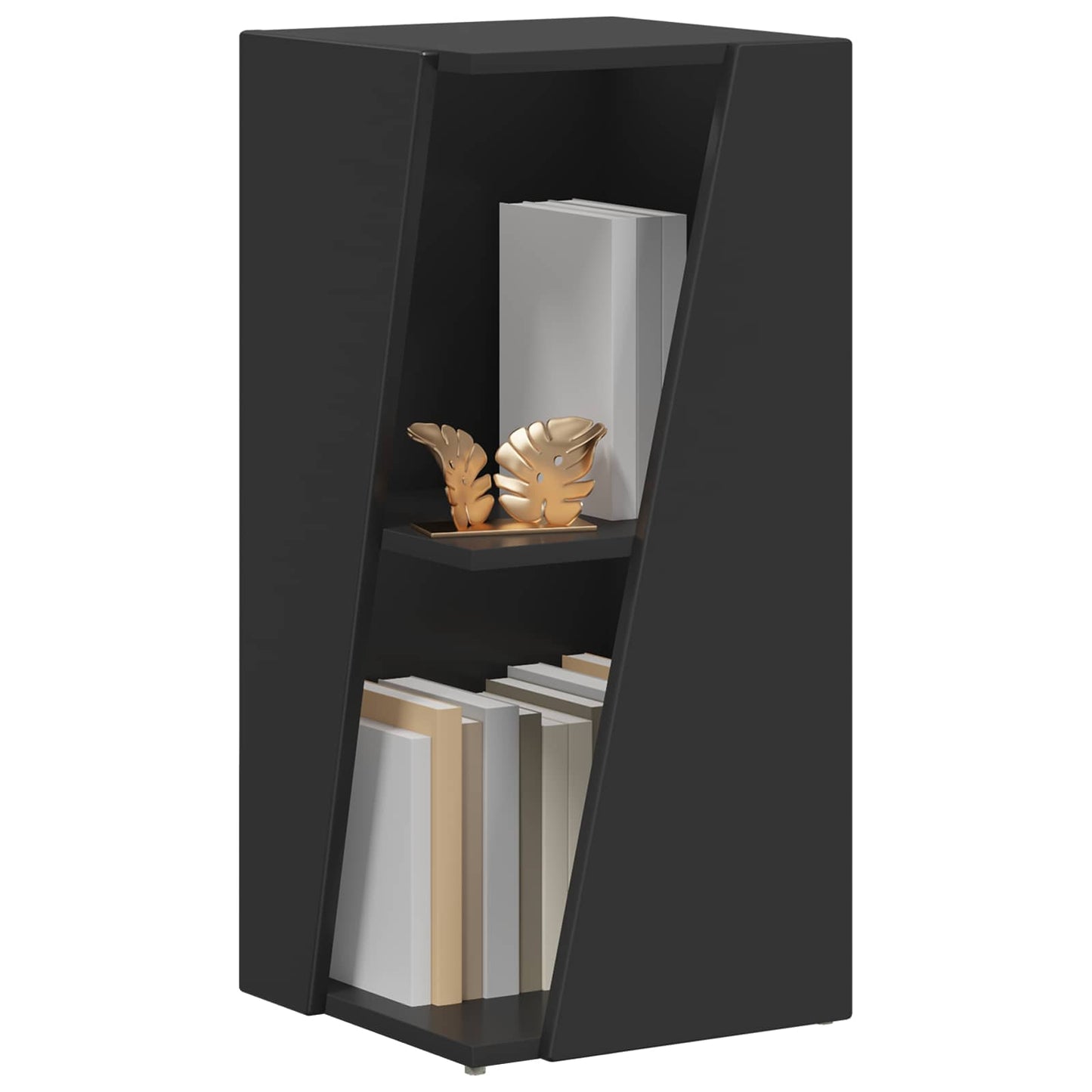 Side Shelf 33 x 32 x 70.5 cm Engineered Wood Black