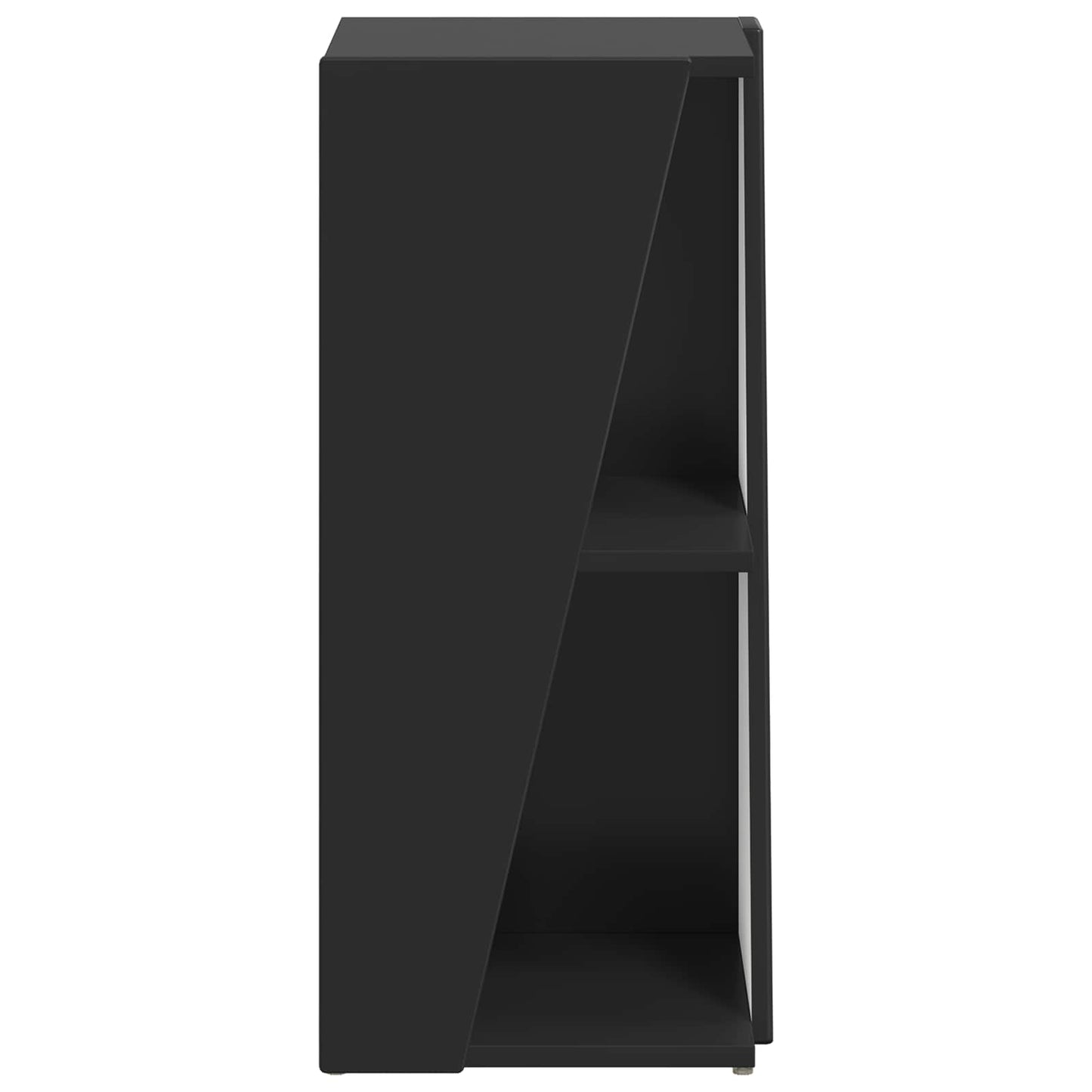 Side Shelf Black 33 x 32 x 70.5 cm Engineered Wood