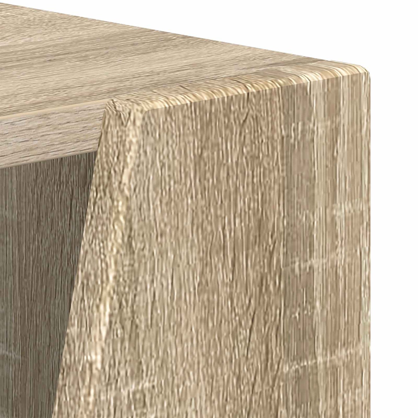 Side Shelf Sonoma Oak 33 x 32 x 70.5 cm Engineered Wood