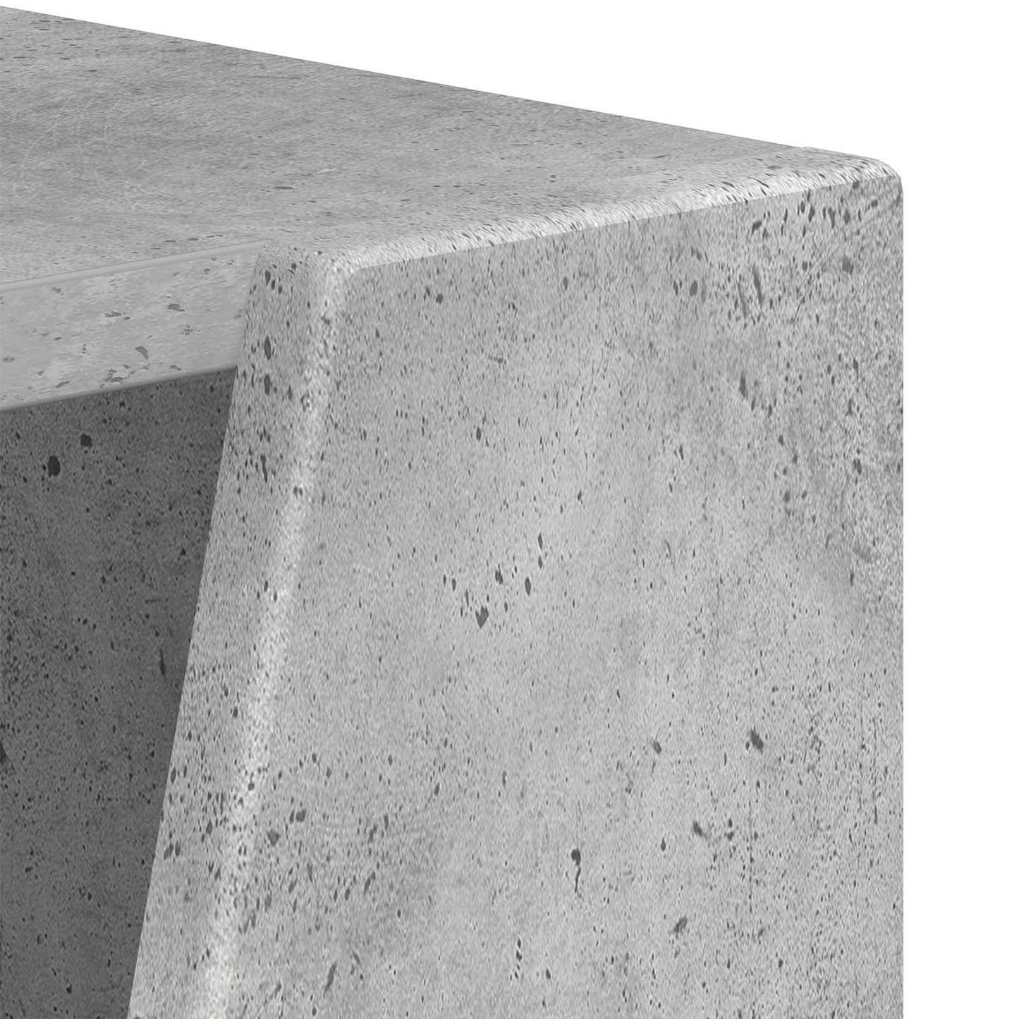 Side Shelf Concrete Grey 33 x 32 x 70.5 cm Engineered Wood