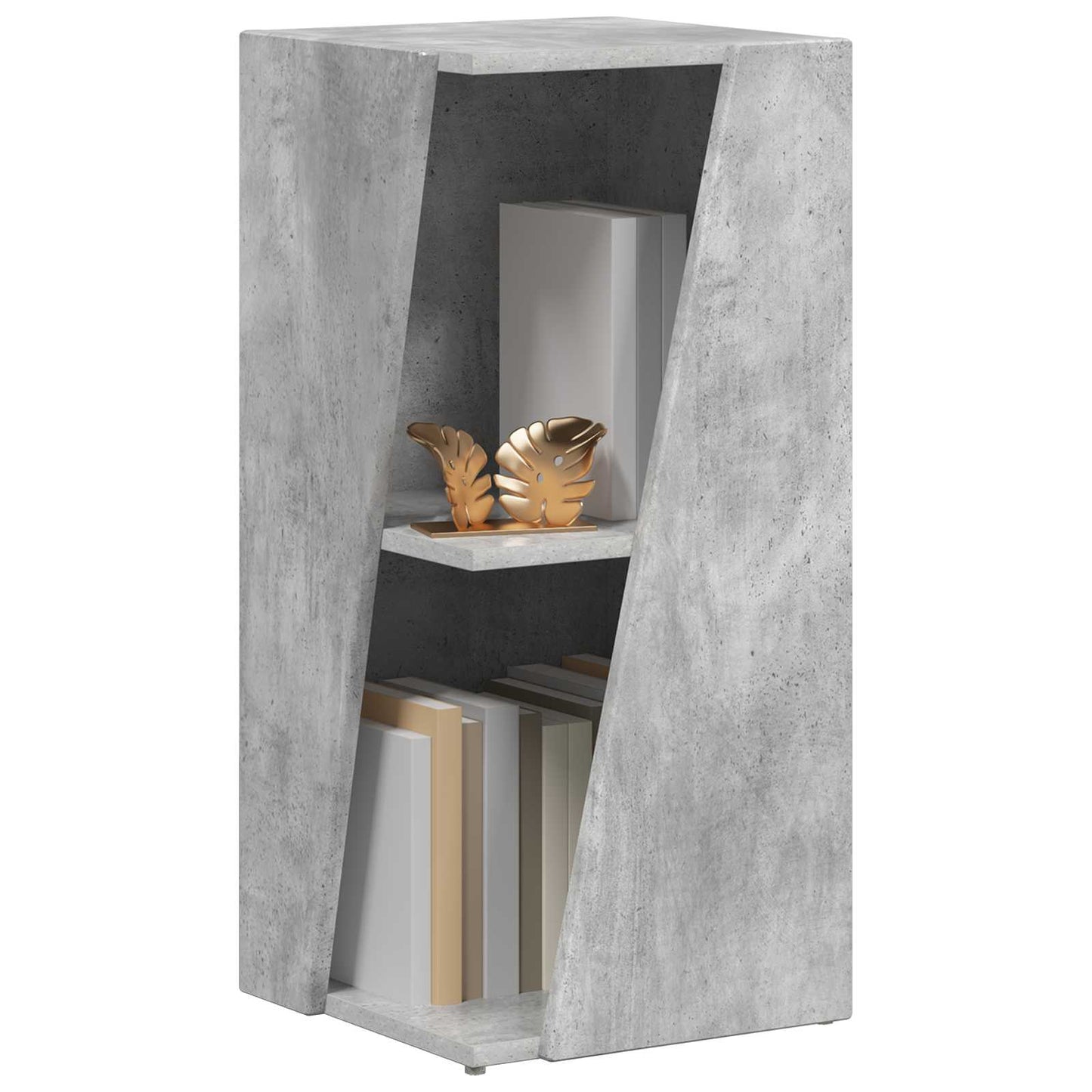 Side Shelf Concrete Grey 33 x 32 x 70.5 cm Engineered Wood