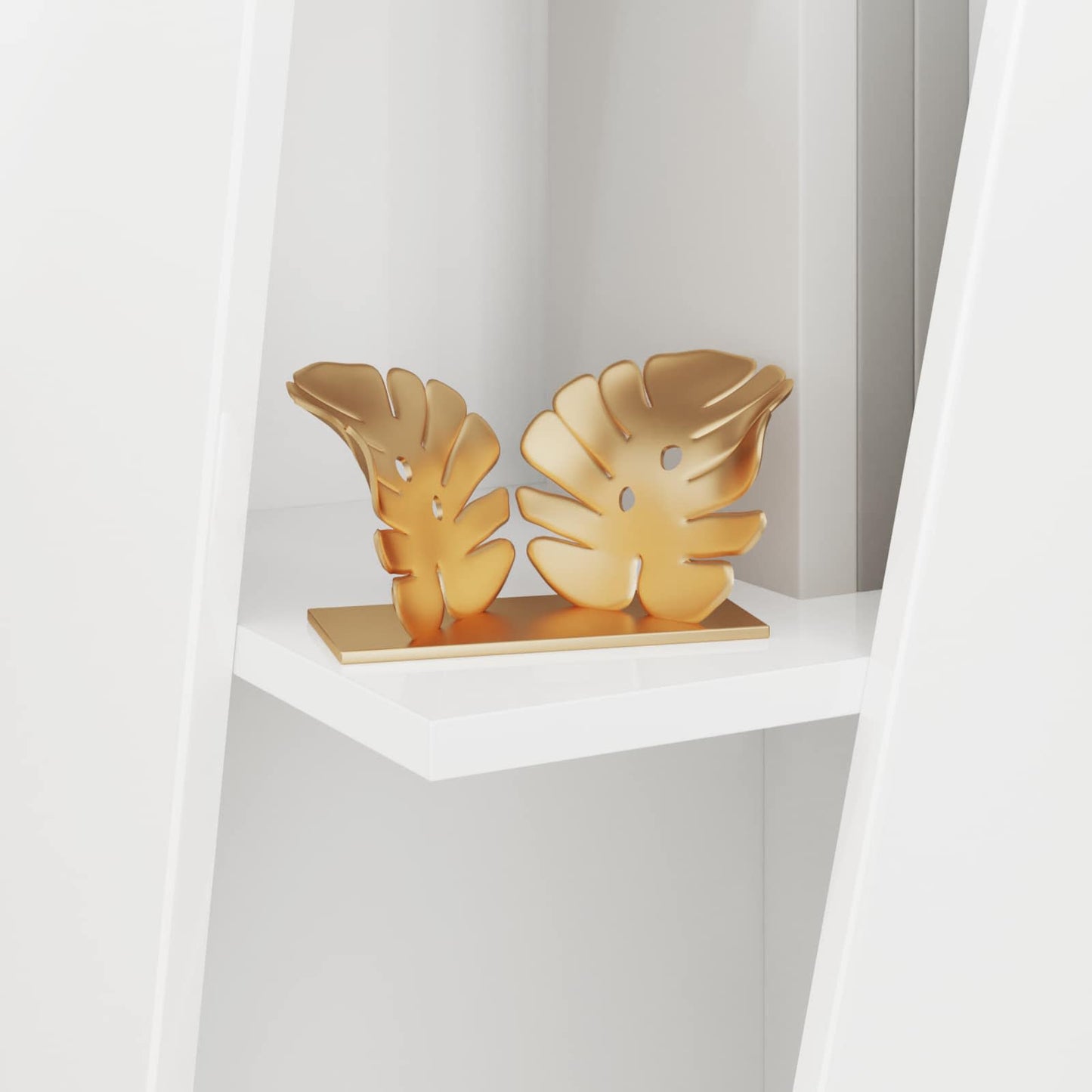 Side Shelf High Gloss White 33 x 32 x 70.5 cm Engineered Wood