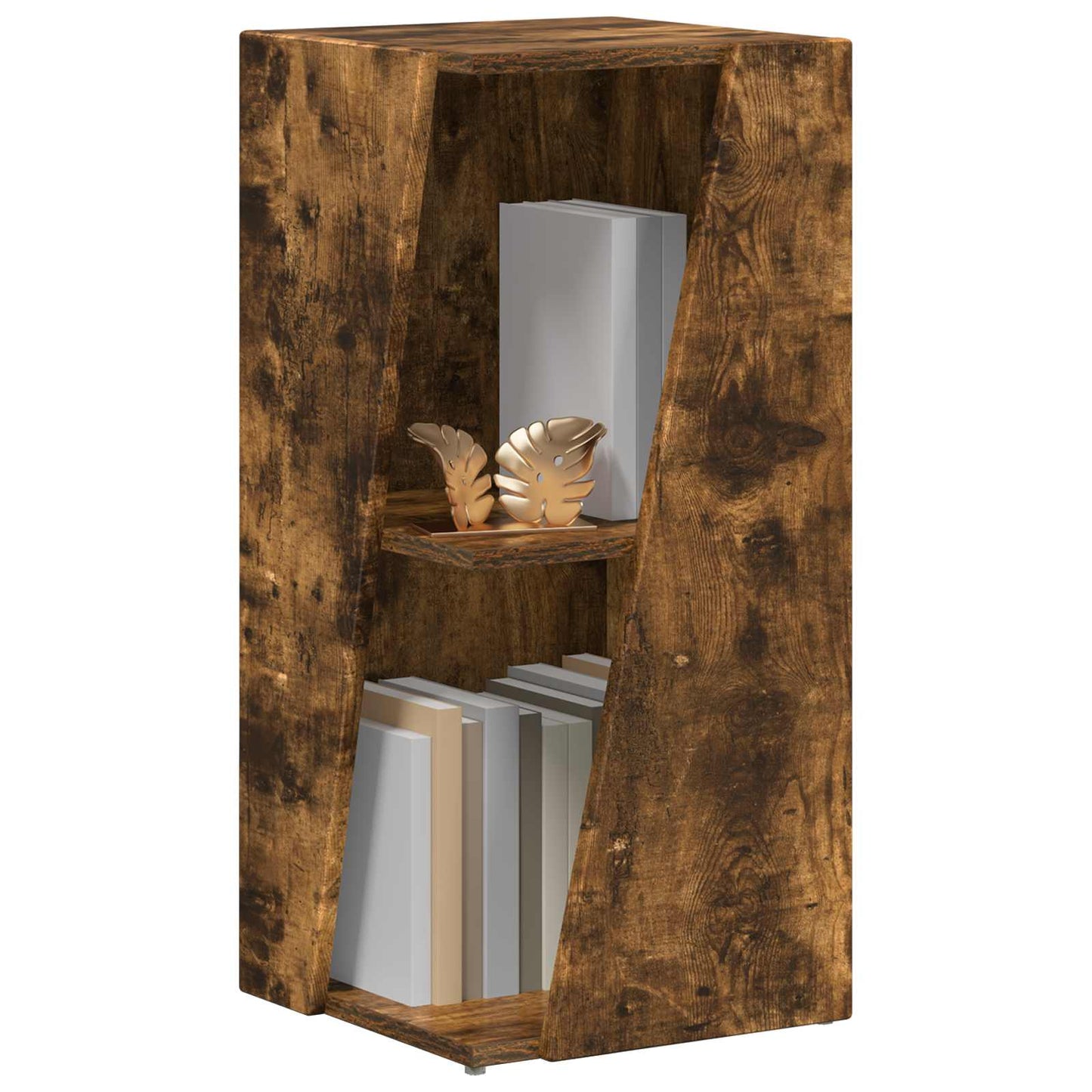 Side Shelf 33 x 32 x 70.5 cm Engineered Wood Smoked Oak