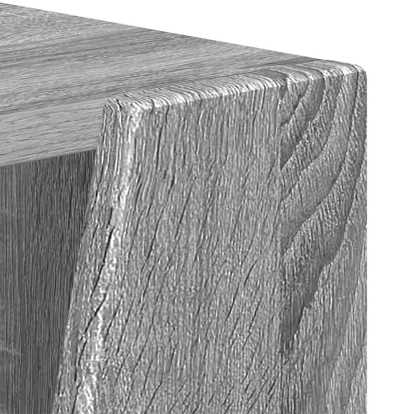 Side Shelf Grey Sonoma 33 x 32 x 70.5 cm Engineered Wood