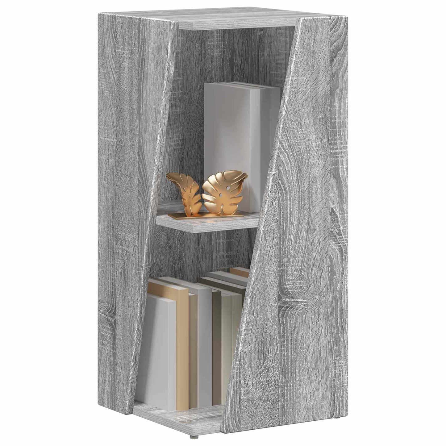 Side Shelf Grey Sonoma 33 x 32 x 70.5 cm Engineered Wood