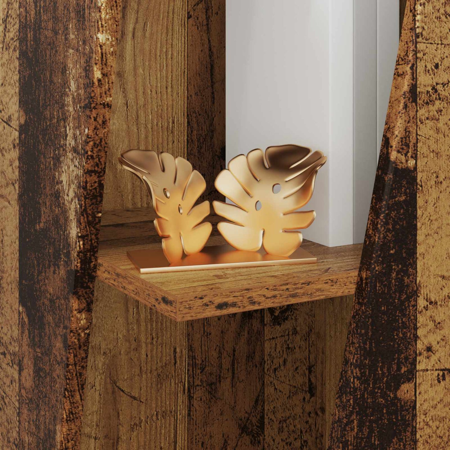 Side Shelf Old Wood 33 x 32 x 70.5 cm Engineered Wood