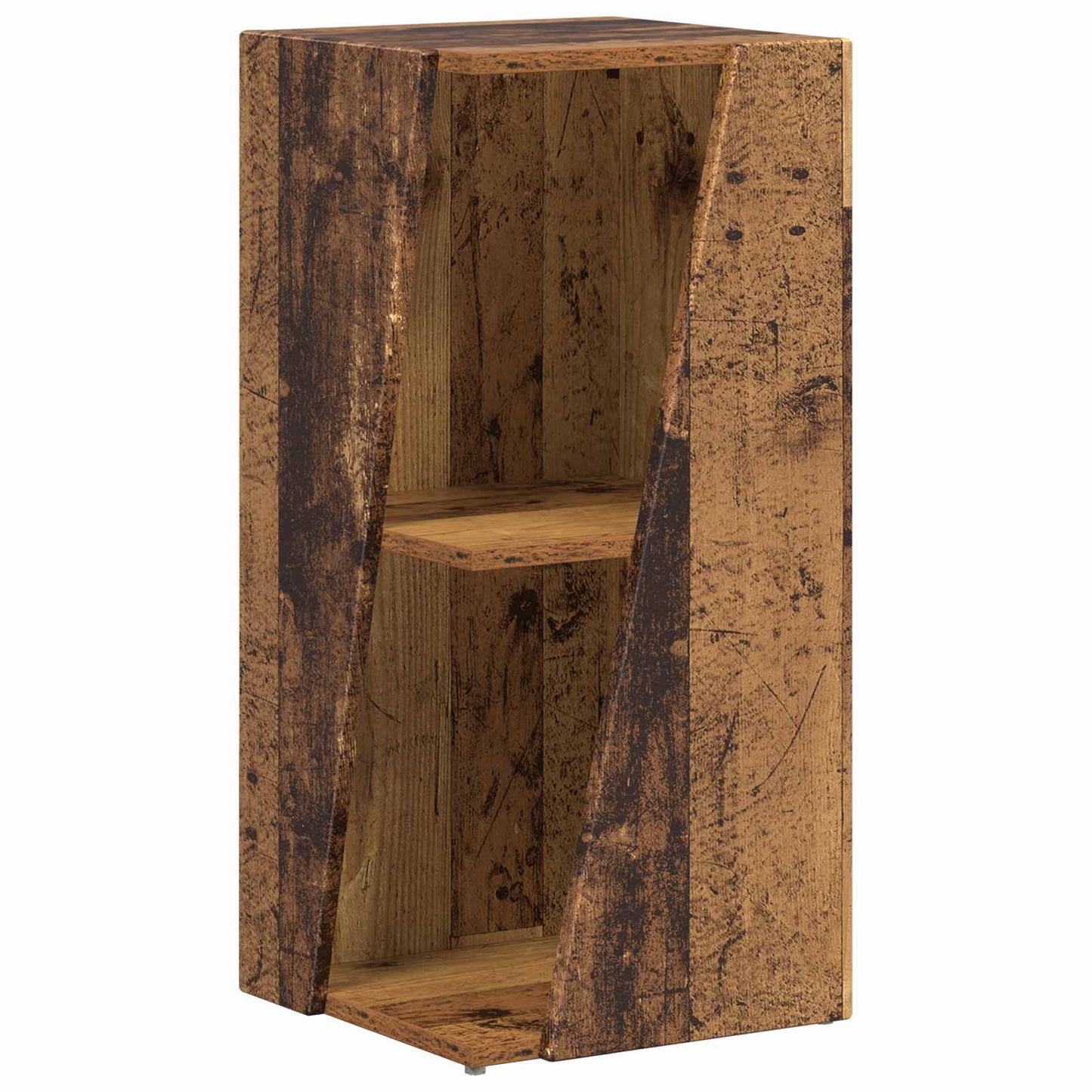 Side Shelf Old Wood 33 x 32 x 70.5 cm Engineered Wood