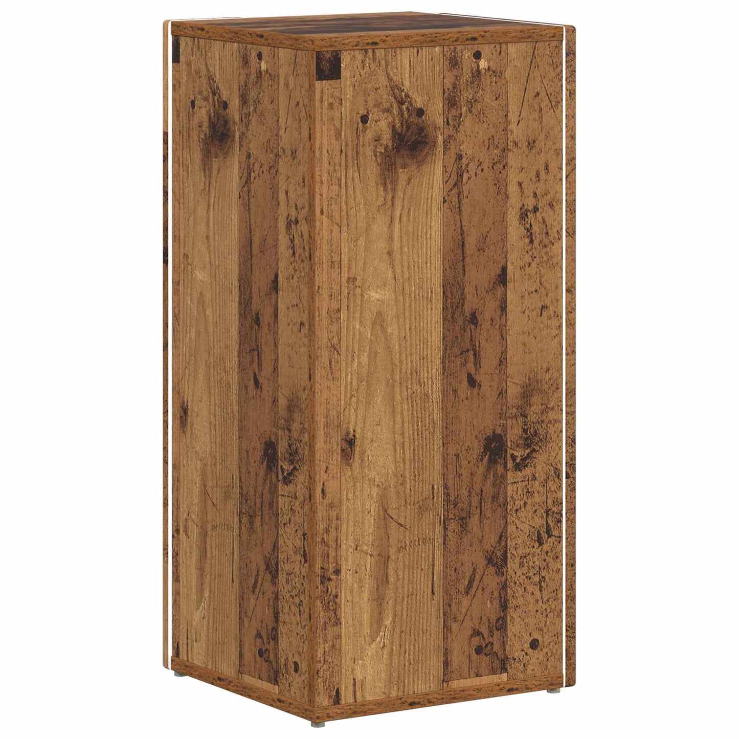 Side Shelf Old Wood 33 x 32 x 70.5 cm Engineered Wood
