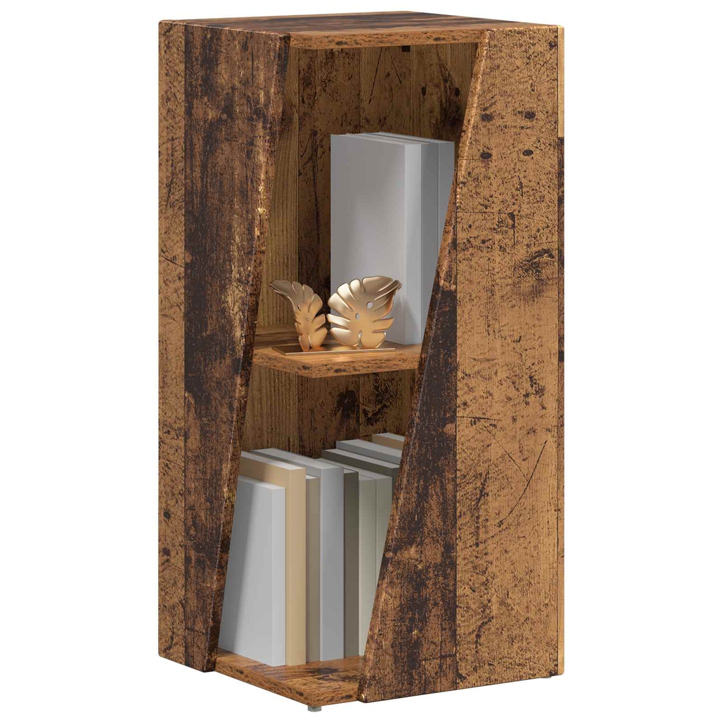 Side Shelf Old Wood 33 x 32 x 70.5 cm Engineered Wood