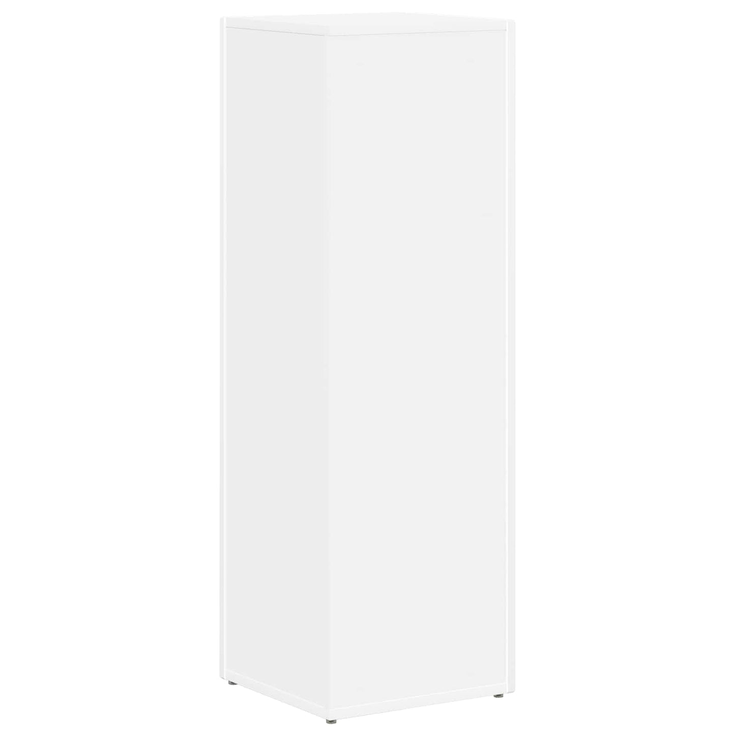 Side Shelf 33 x 32 x 100.5 cm Engineered Wood White