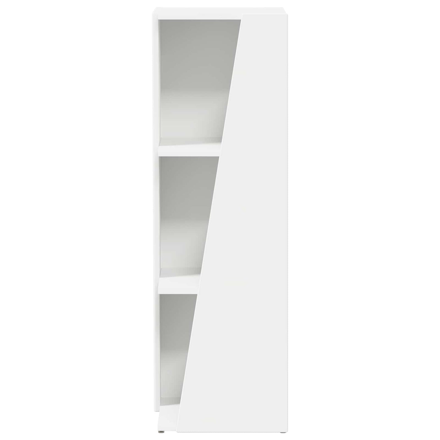 Side Shelf 33 x 32 x 100.5 cm Engineered Wood White