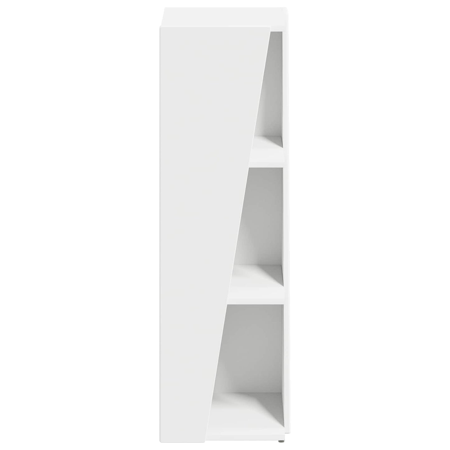 Side Shelf 33 x 32 x 100.5 cm Engineered Wood White