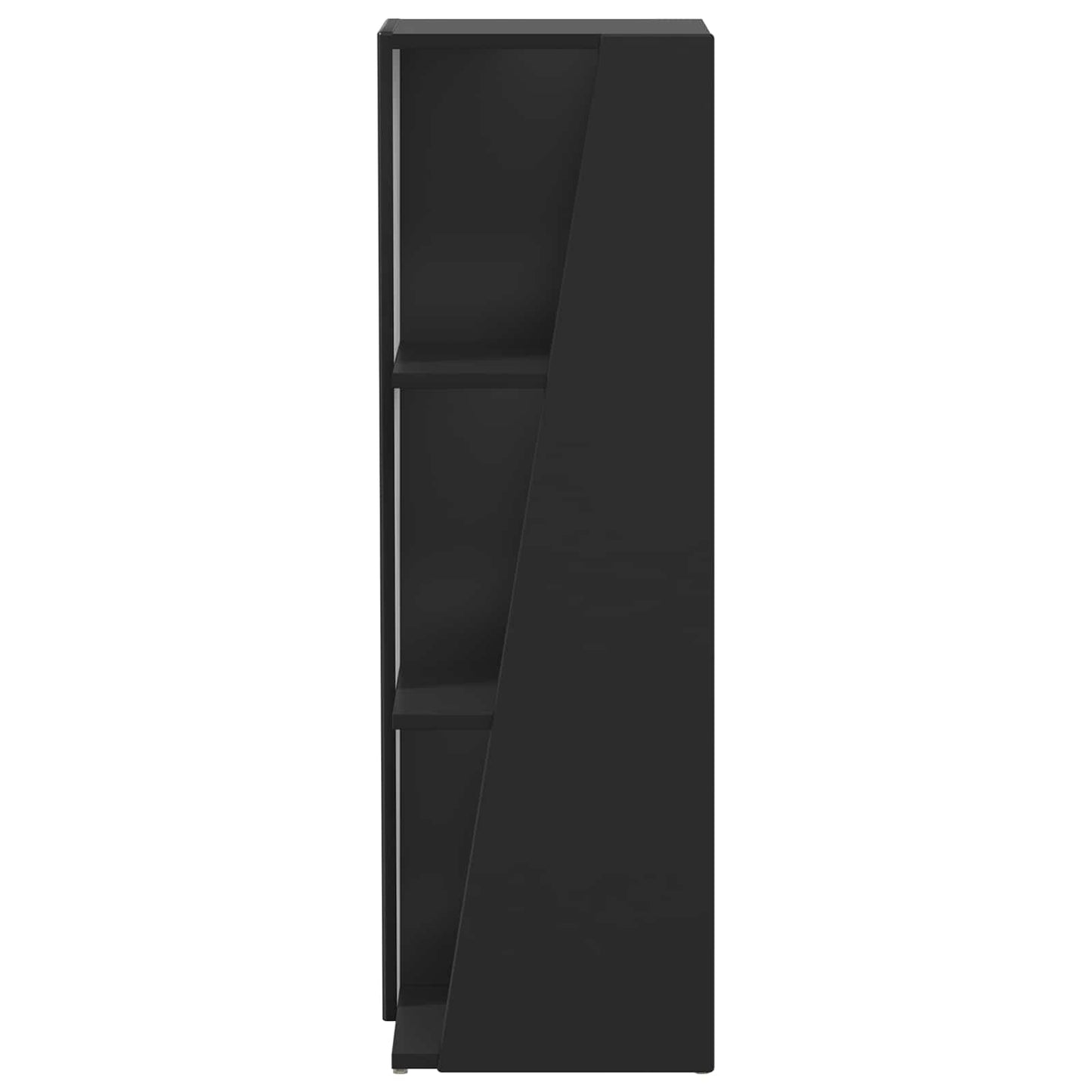 Side Shelf 33 x 32 x 100.5 cm Engineered Wood Black