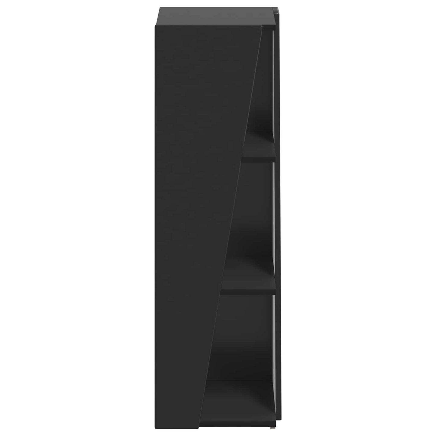 Side Shelf 33 x 32 x 100.5 cm Engineered Wood Black