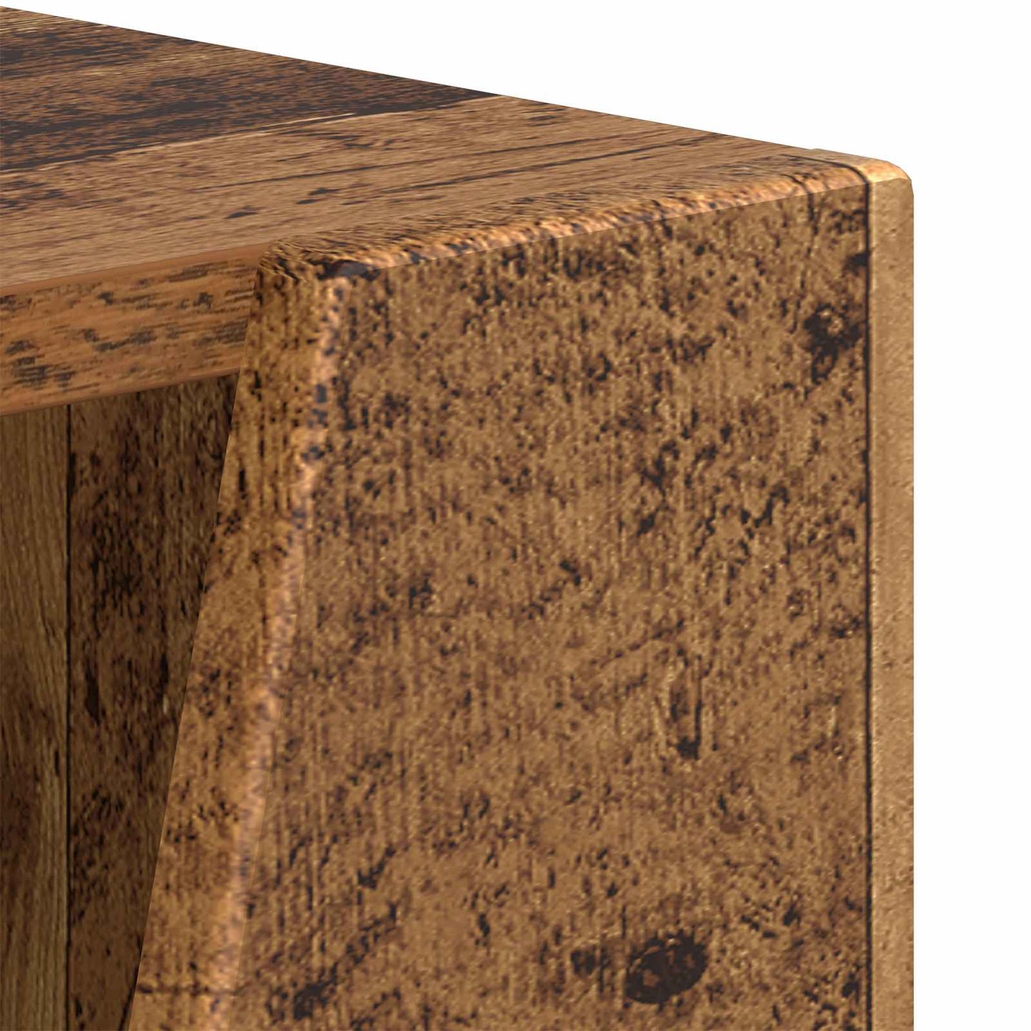 Side Shelf Old Wood 33 x 32 x 100.5 cm Engineered Wood