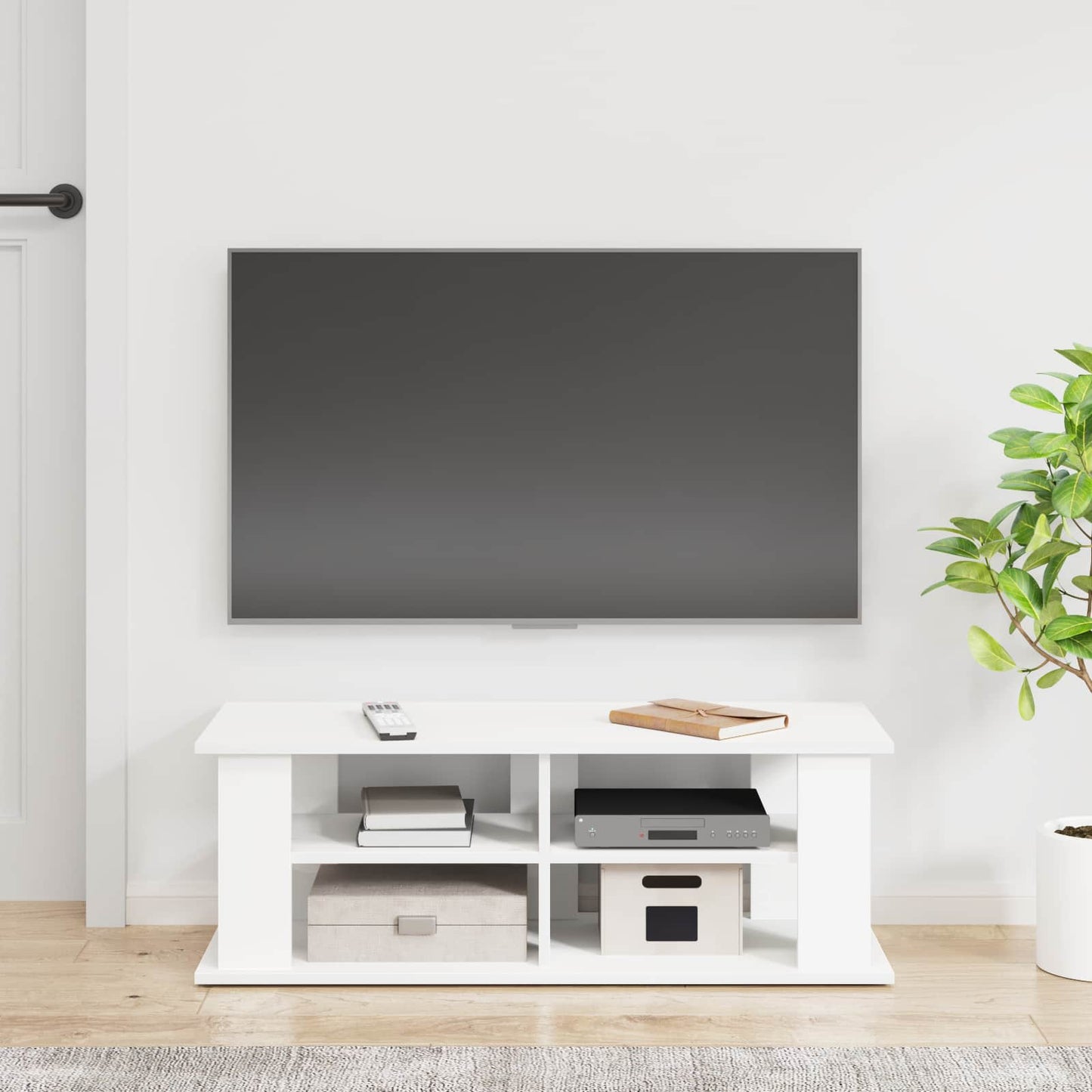 TV stand White 96 x 35 x 33.5 cm