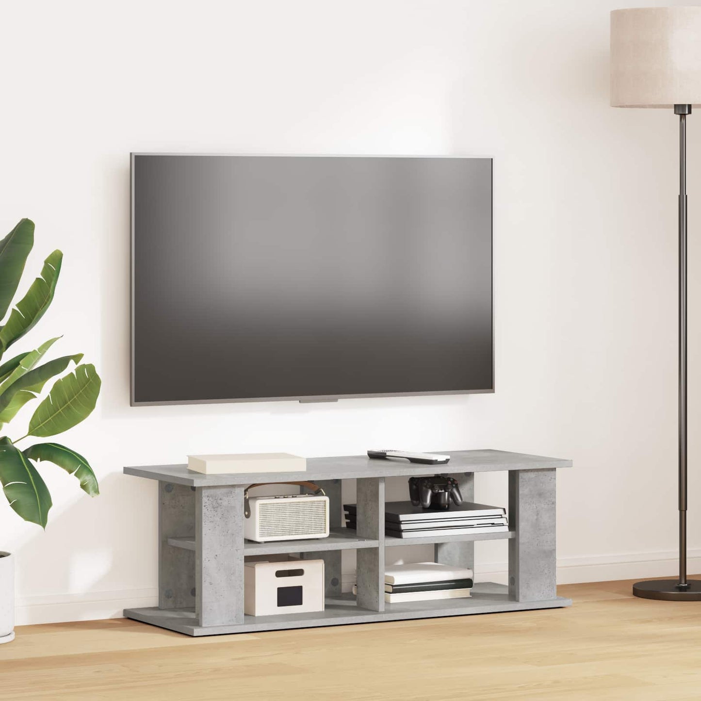 TV stand Concrete Grey 96 x 35 x 33.5 cm