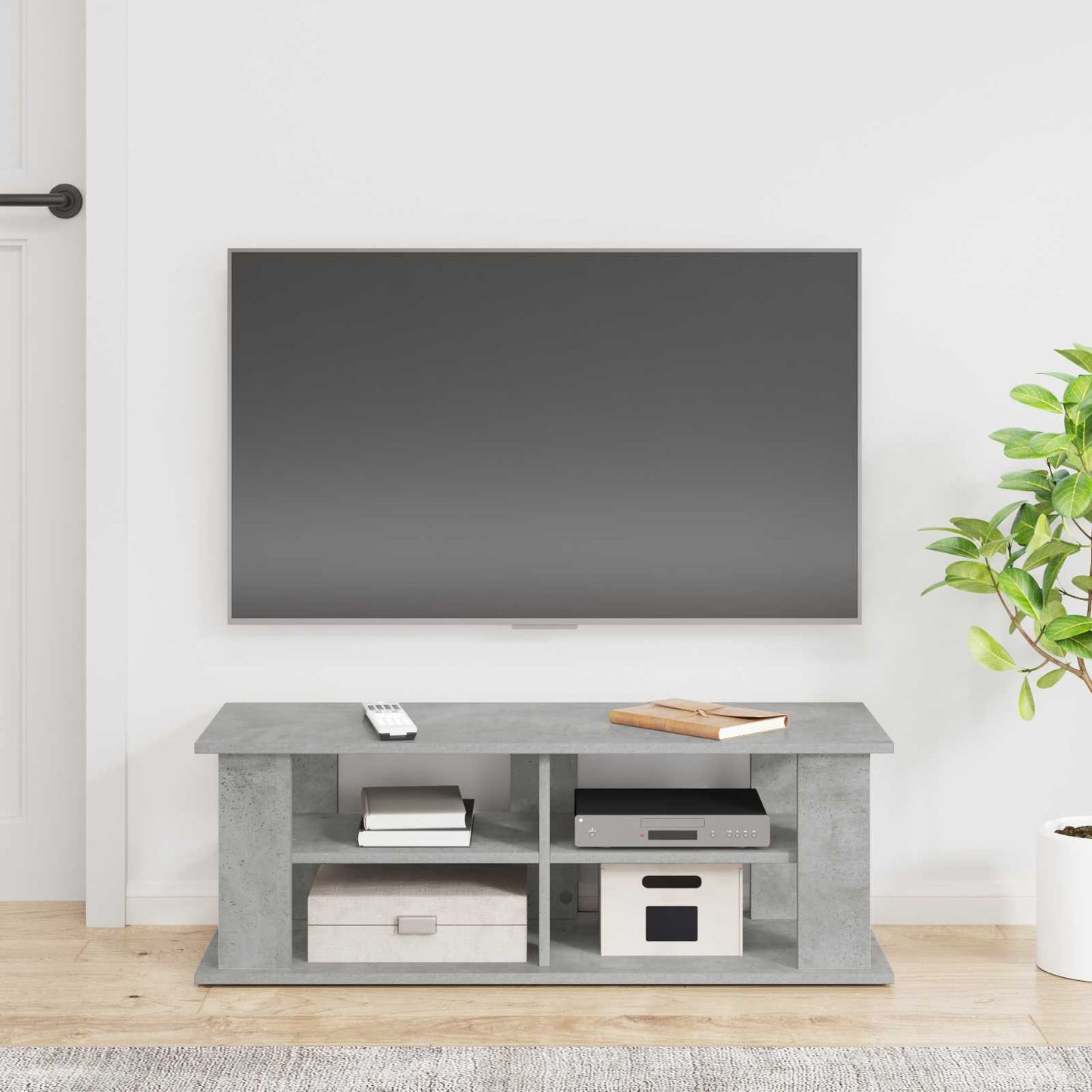 TV stand Concrete Grey 96 x 35 x 33.5 cm