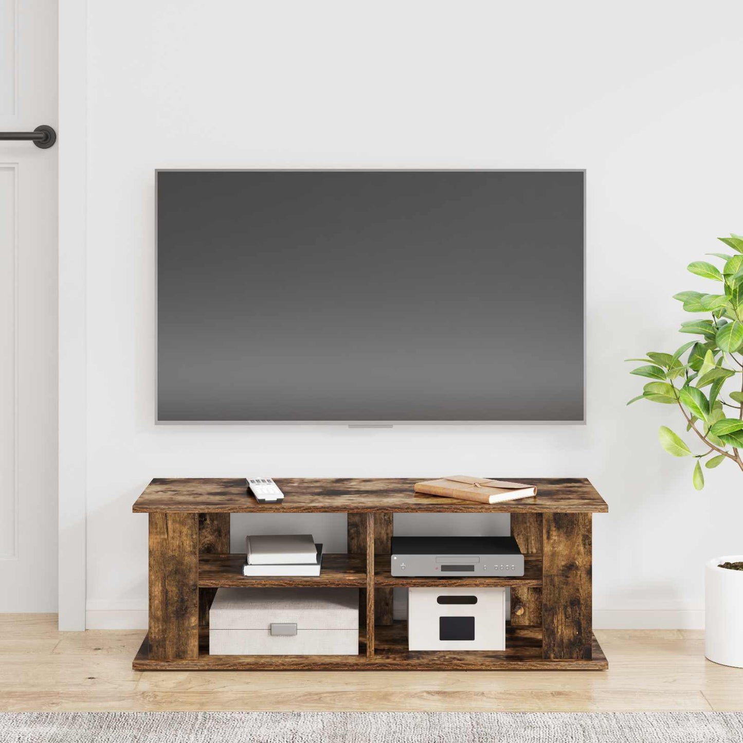 TV stand Smoked Oak 96 x 35 x 33.5 cm