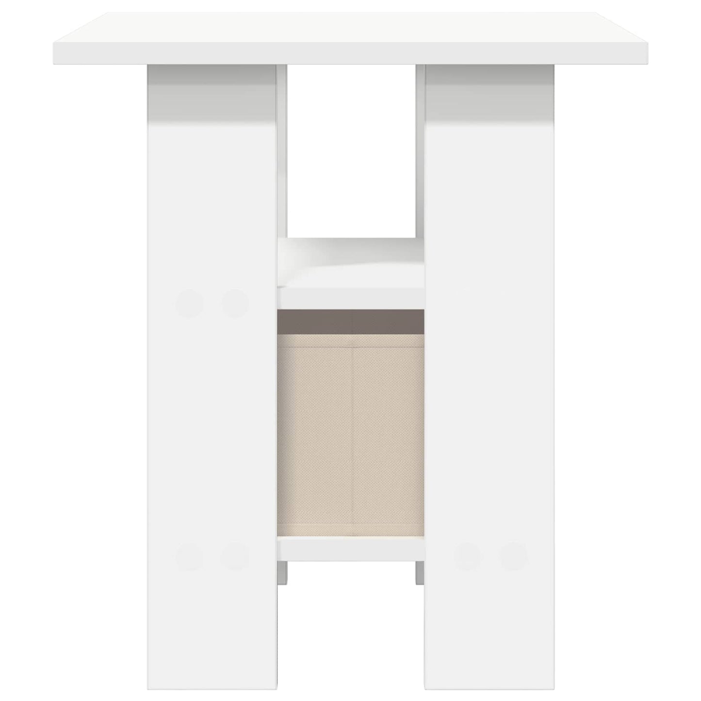 Bedside Table with Drawer White 41 x 40 x 45 cm Engineered Wood