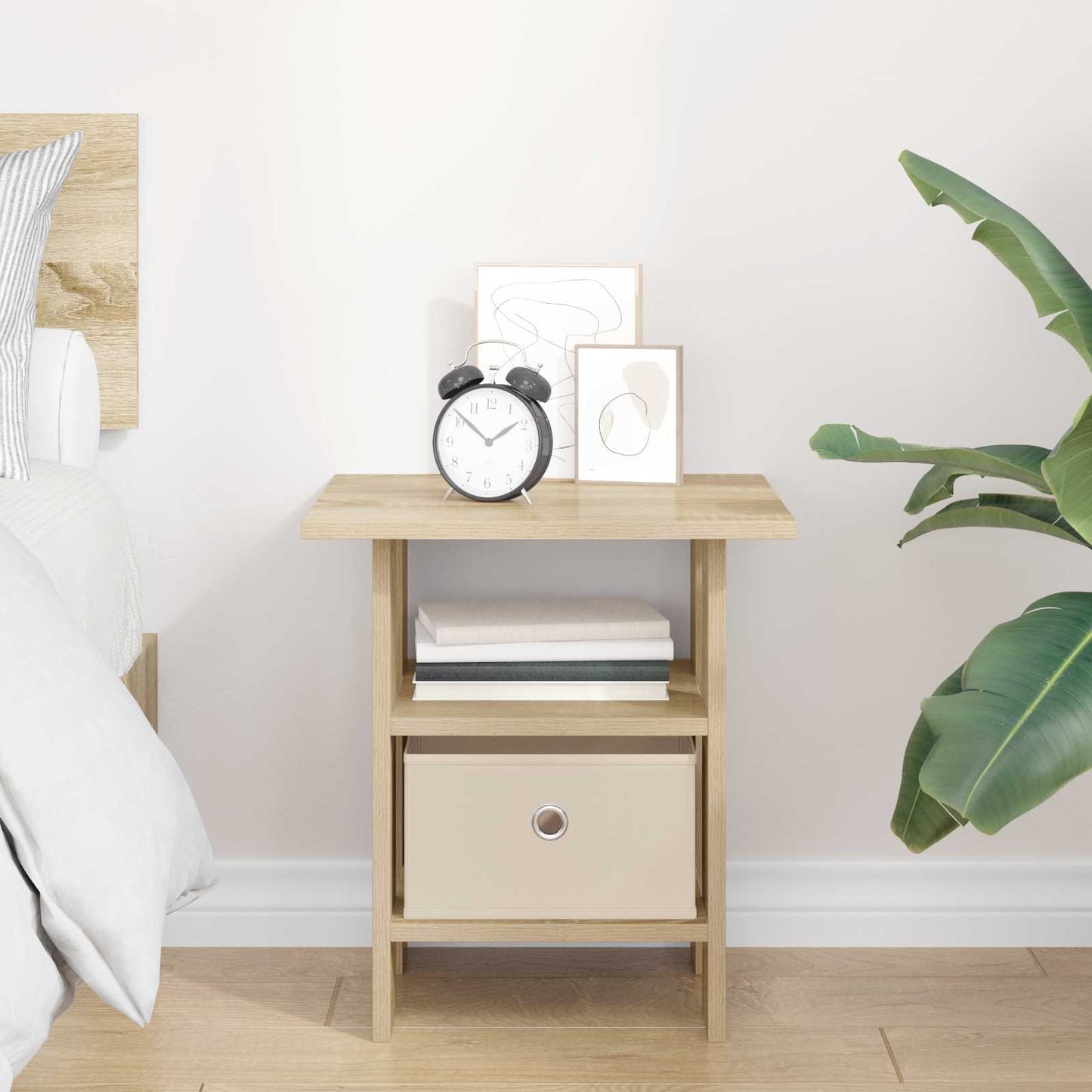 Bedside Table Sonoma Oak 41 x 40 x 45 cm Engineered Wood
