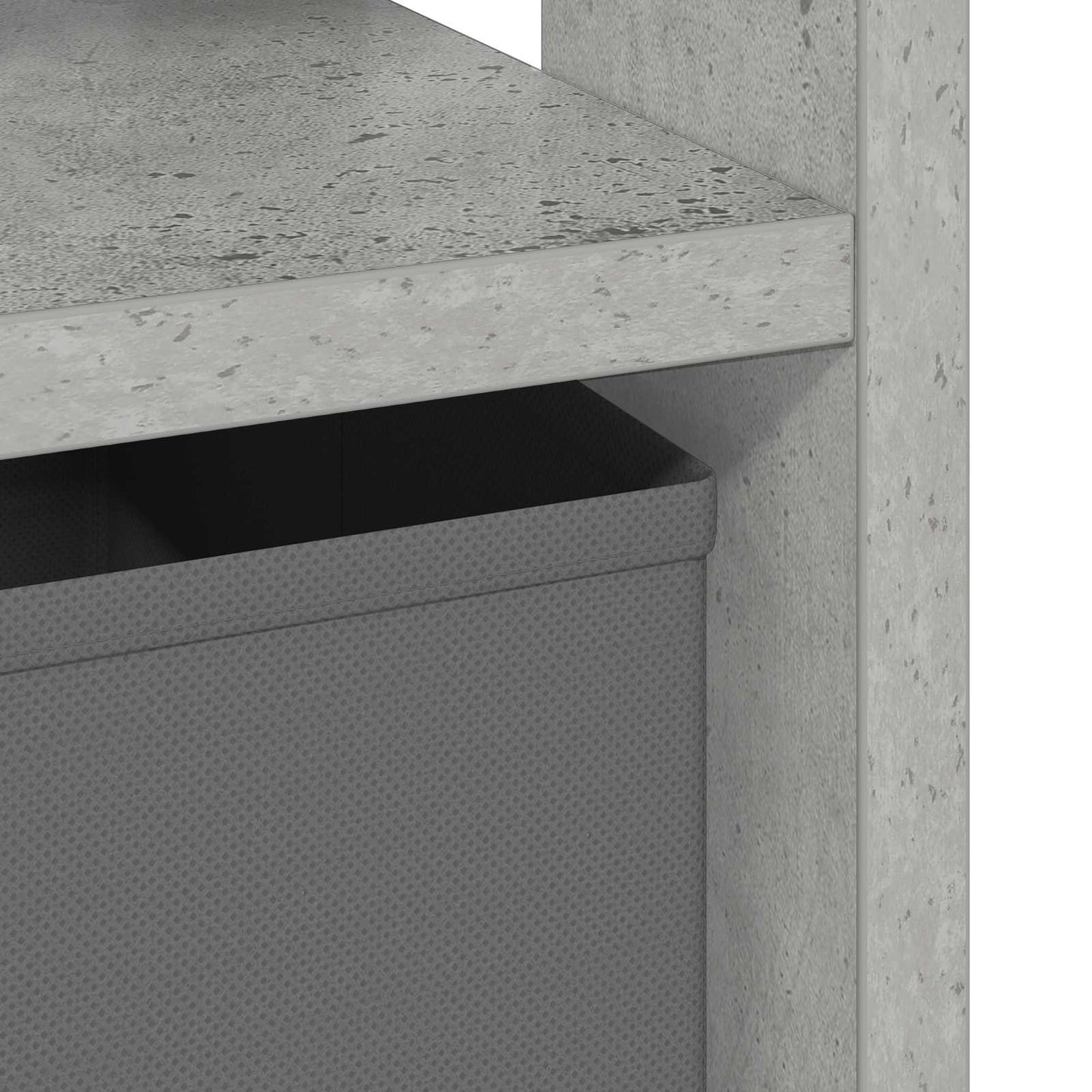 Bedside Table Concrete Grey 41 x 40 x 45 cm Engineered Wood