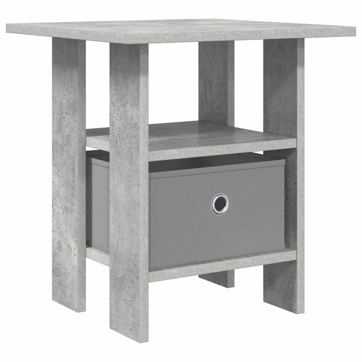 Bedside Table Concrete Grey 41 x 40 x 45 cm Engineered Wood