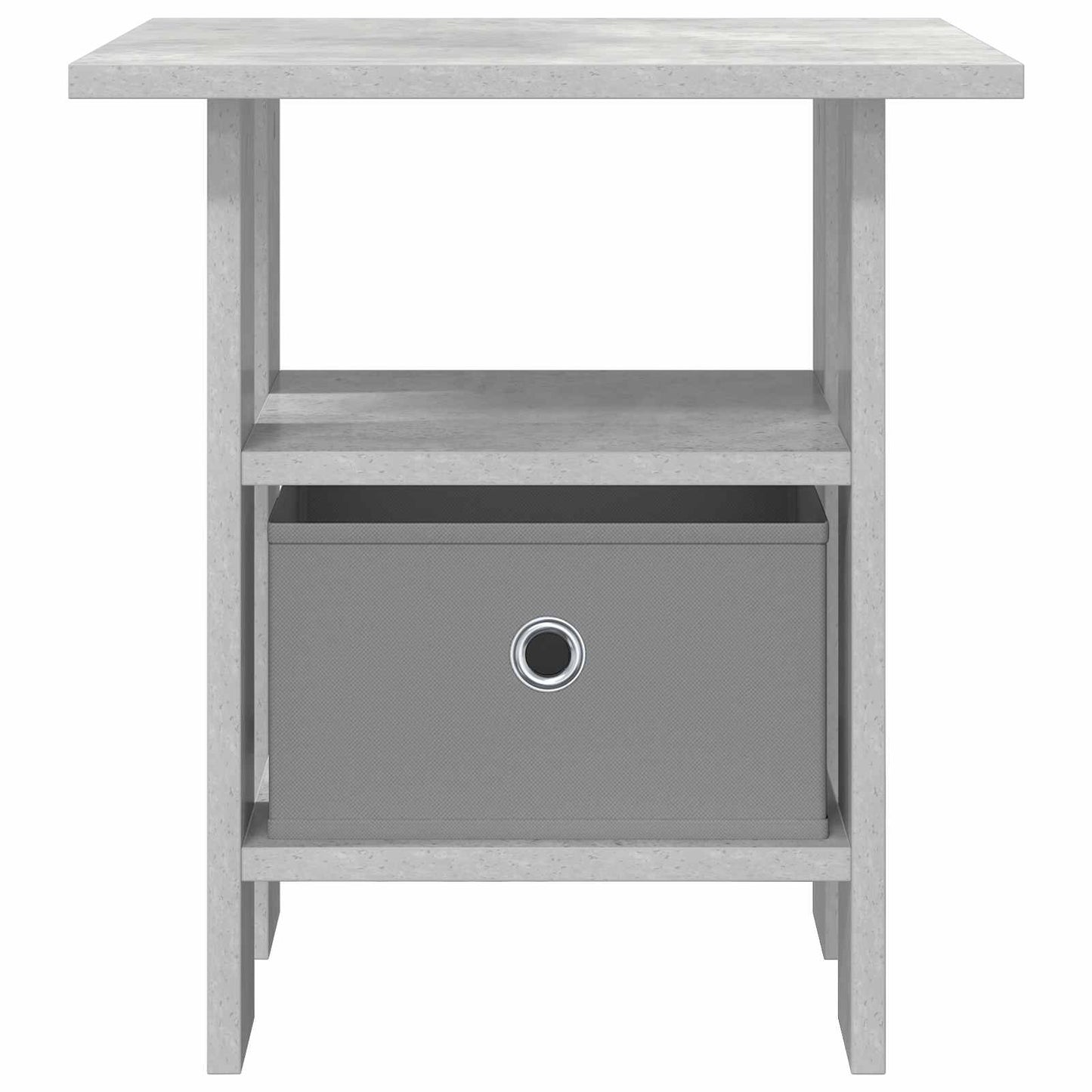 Bedside Table Concrete Grey 41 x 40 x 45 cm Engineered Wood
