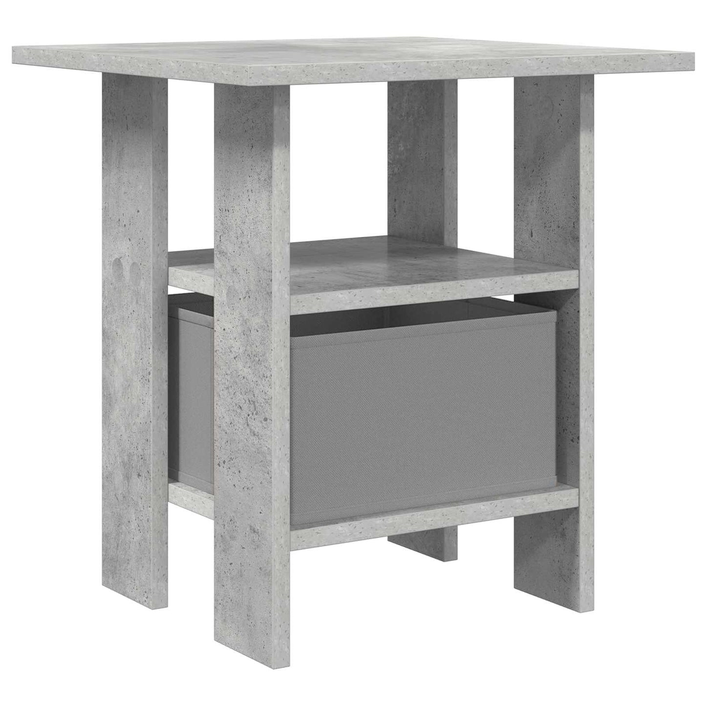 Bedside Table with Drawer 2 pcs Concrete Grey 41 x 40 x 45 cm