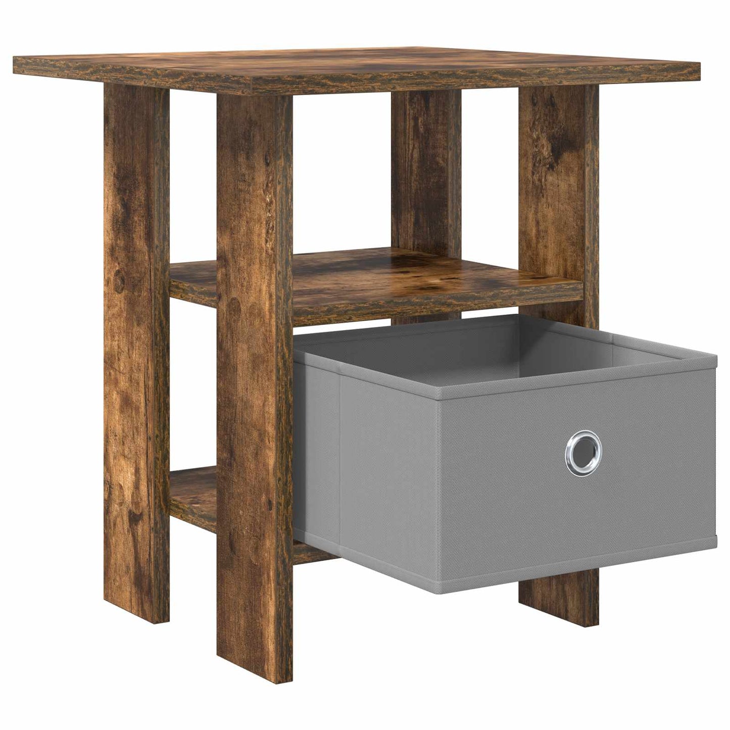 Bedside Table 2 pcs Smoked Oak 41 x 40 x 45 cm Engineered Wood