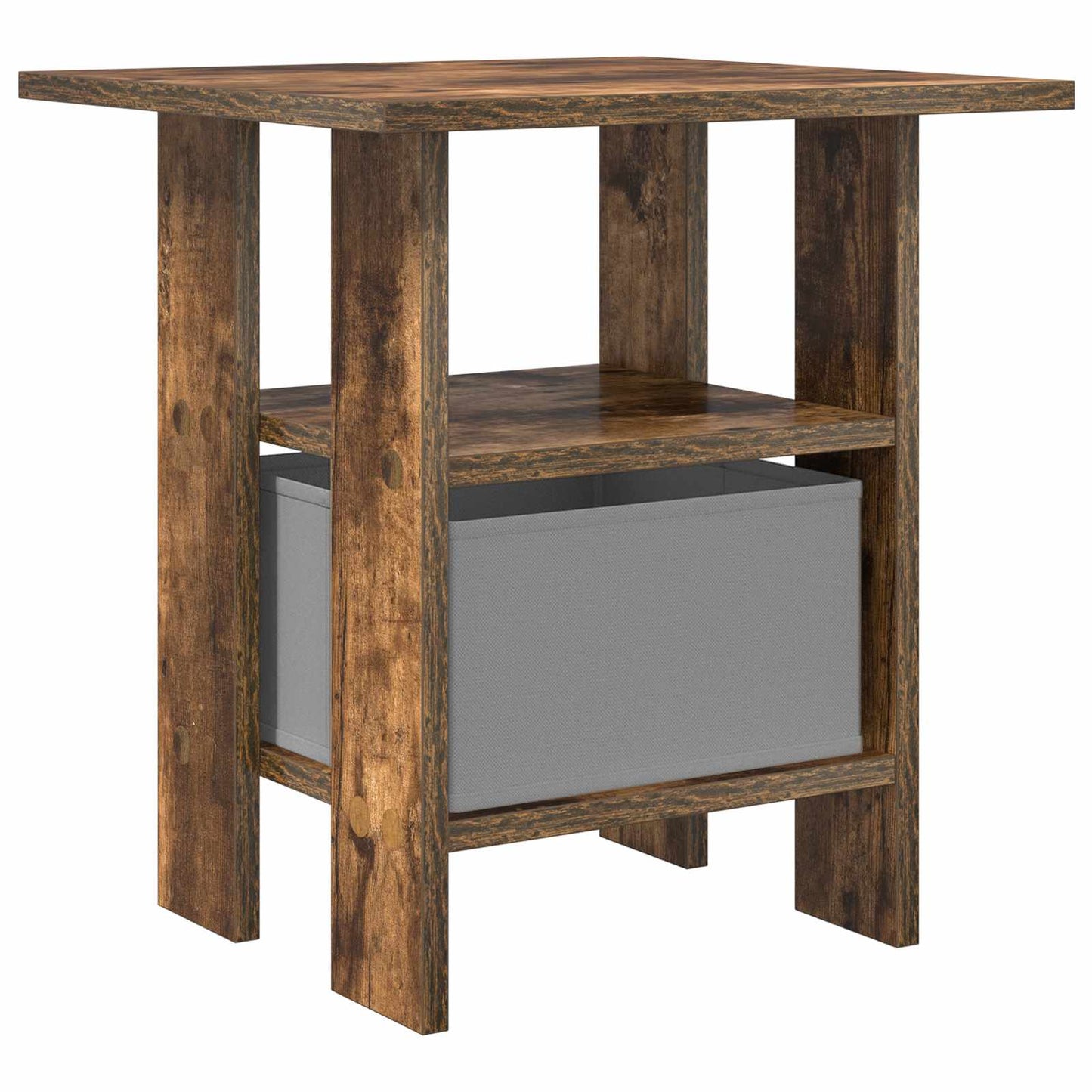 Bedside Table 2 pcs Smoked Oak 41 x 40 x 45 cm Engineered Wood