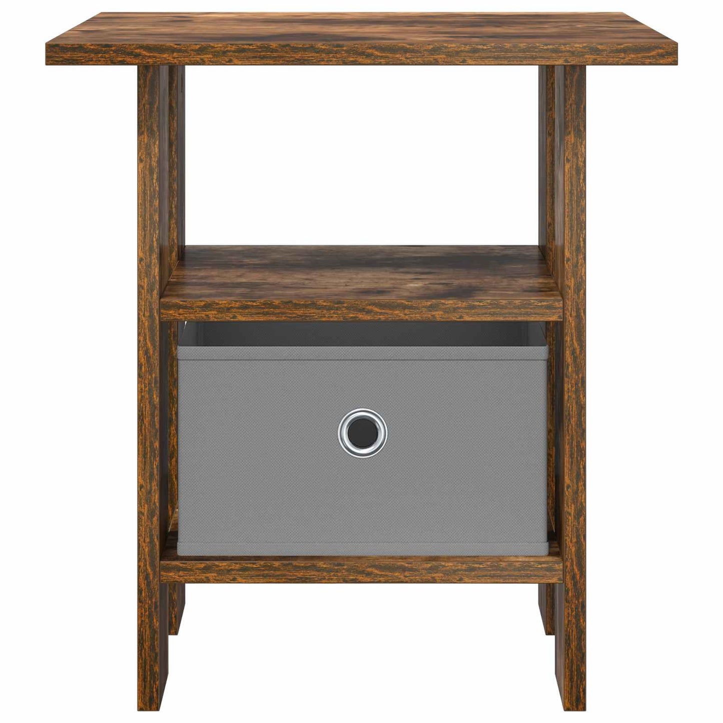 Bedside Table 2 pcs Smoked Oak 41 x 40 x 45 cm Engineered Wood