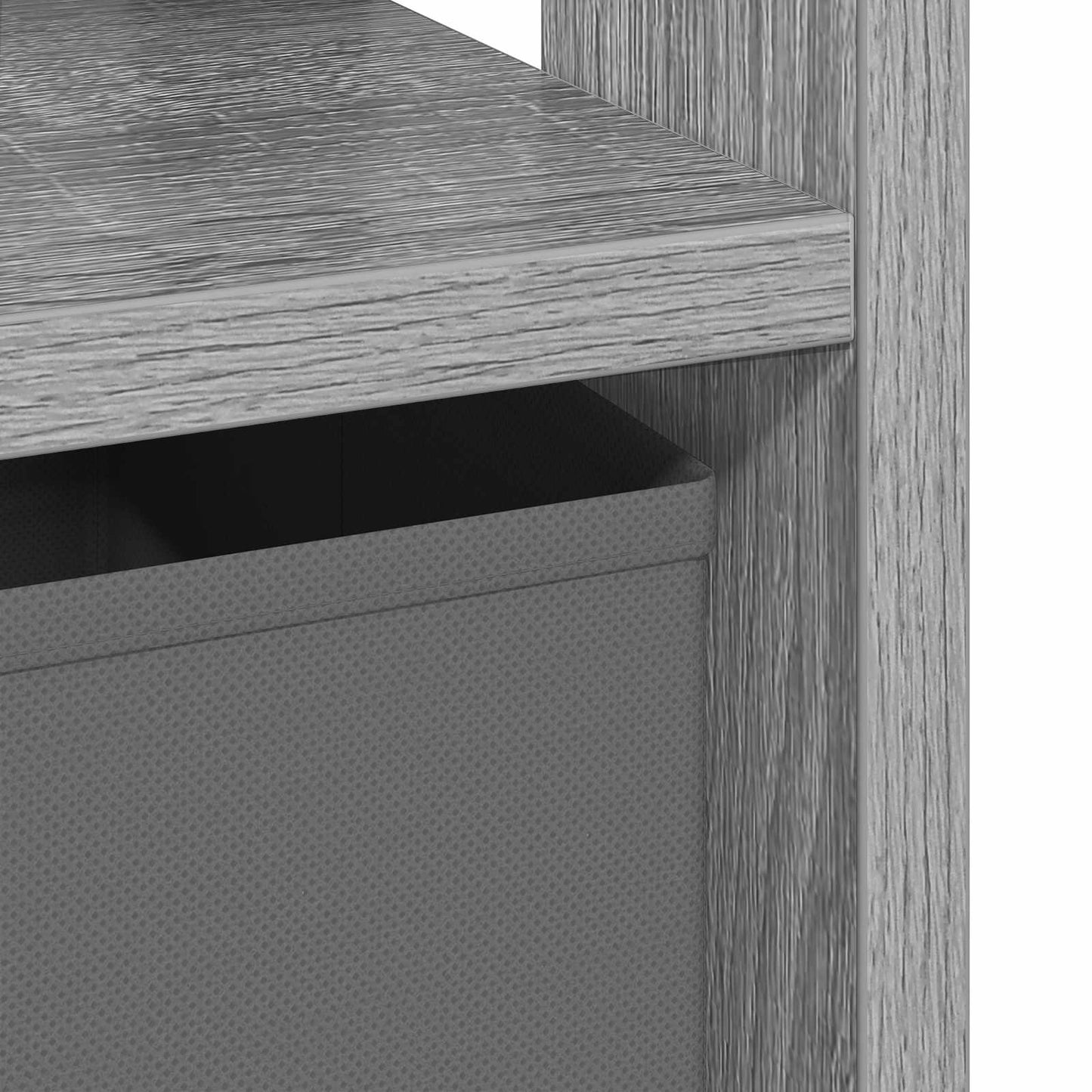 Bedside Table Grey Sonoma 41 x 40 x 45 cm Engineered Wood