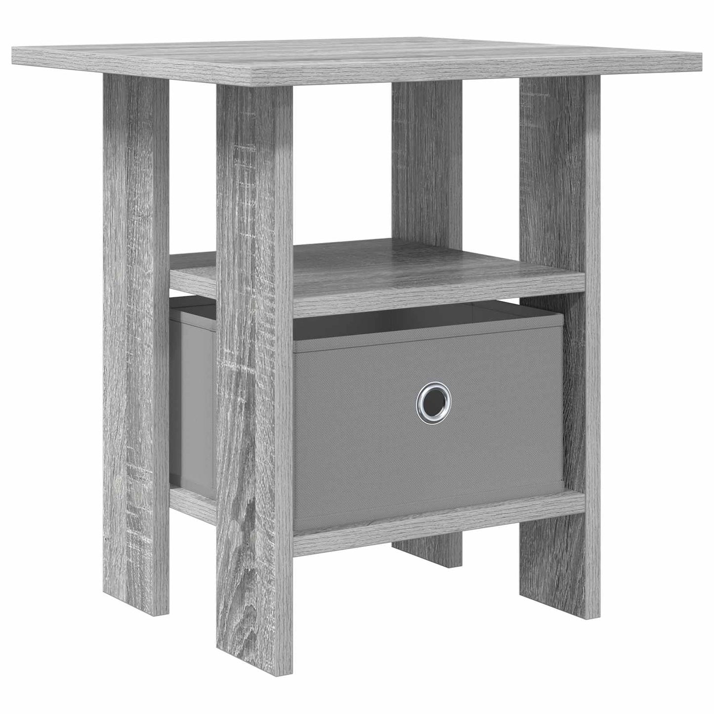 Bedside Table Grey Sonoma 41 x 40 x 45 cm Engineered Wood