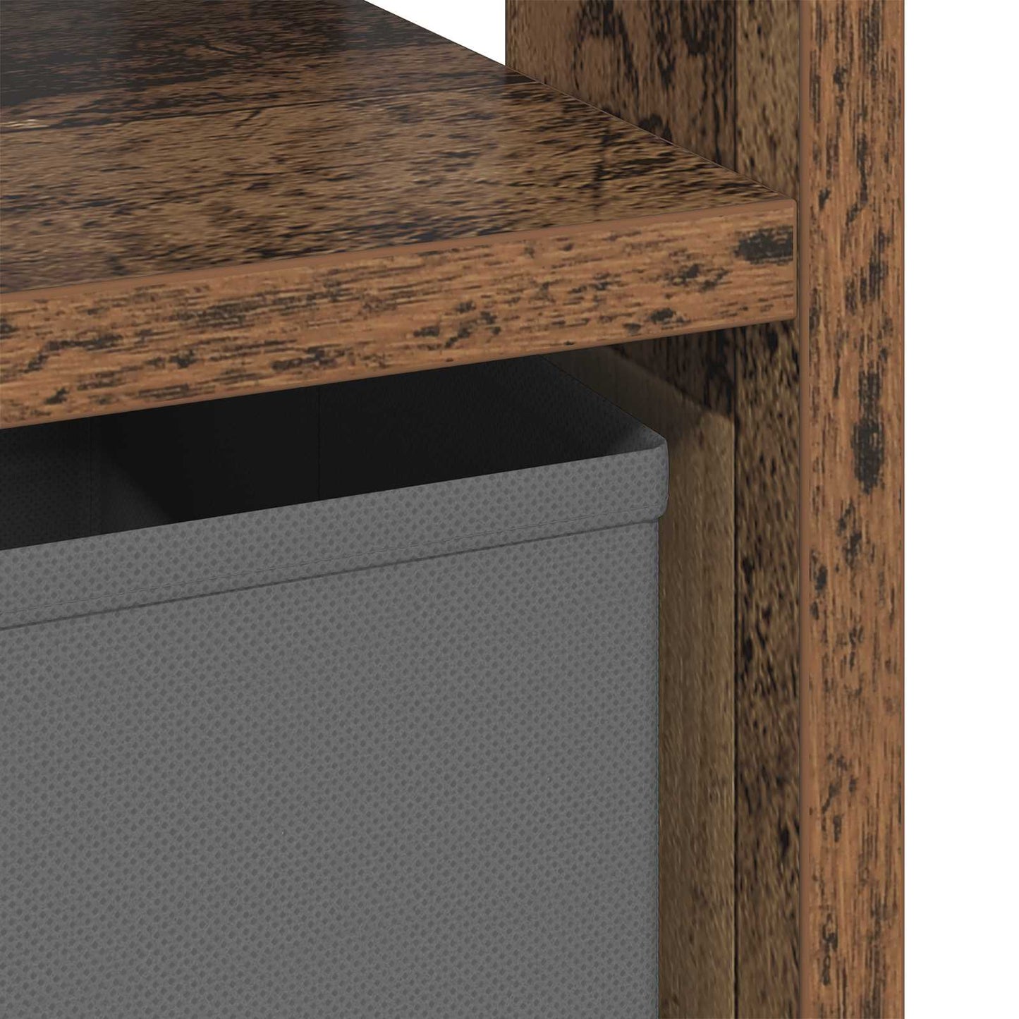 Bedside Table Old Wood 41 x 40 x 45 cm Engineered Wood