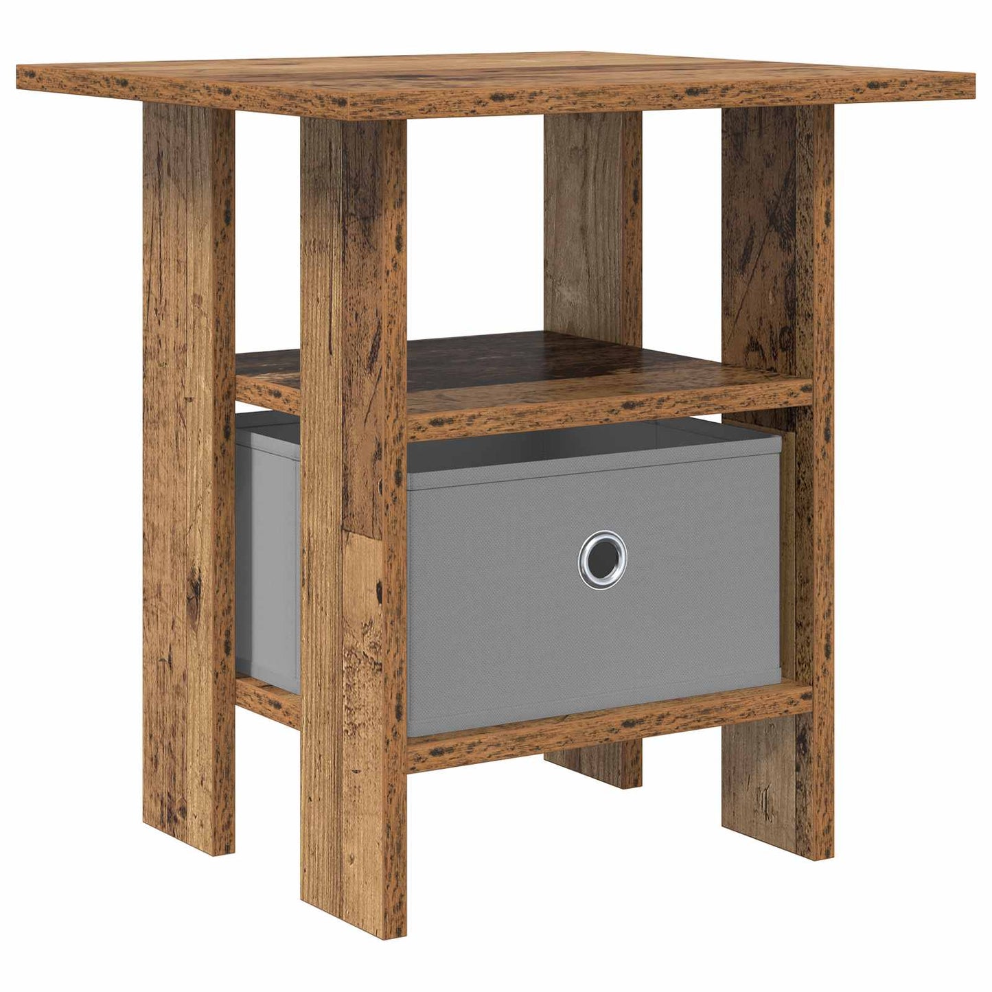 Bedside Table Old Wood 41 x 40 x 45 cm Engineered Wood