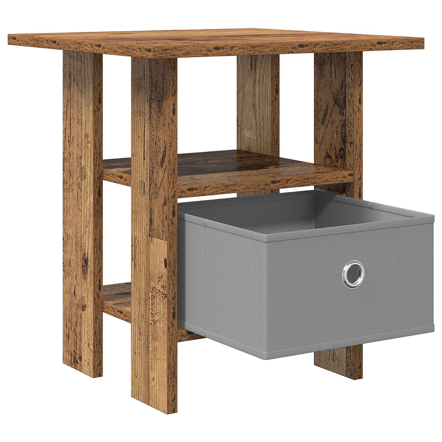 Bedside Table Old Wood 41 x 40 x 45 cm Engineered Wood