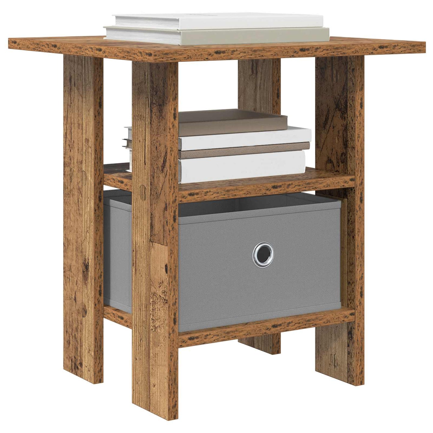 Bedside Table Old Wood 41 x 40 x 45 cm Engineered Wood