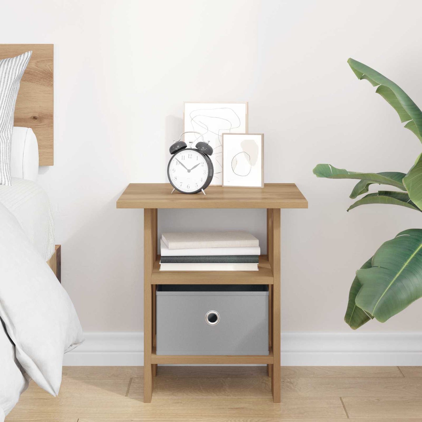 Bedside Table Artisan Oak 41 x 40 x 45 cm Engineered Wood
